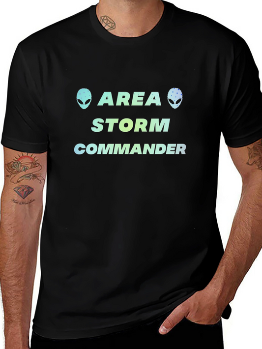 Camiseta Negra Area Storm Commander