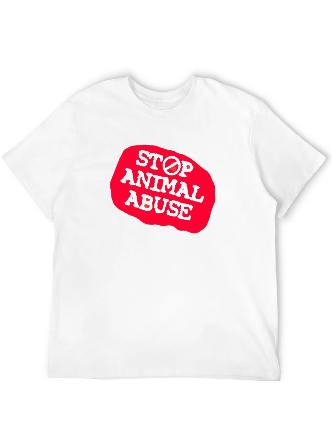 Camiseta Negra - Stop Animal Abuse