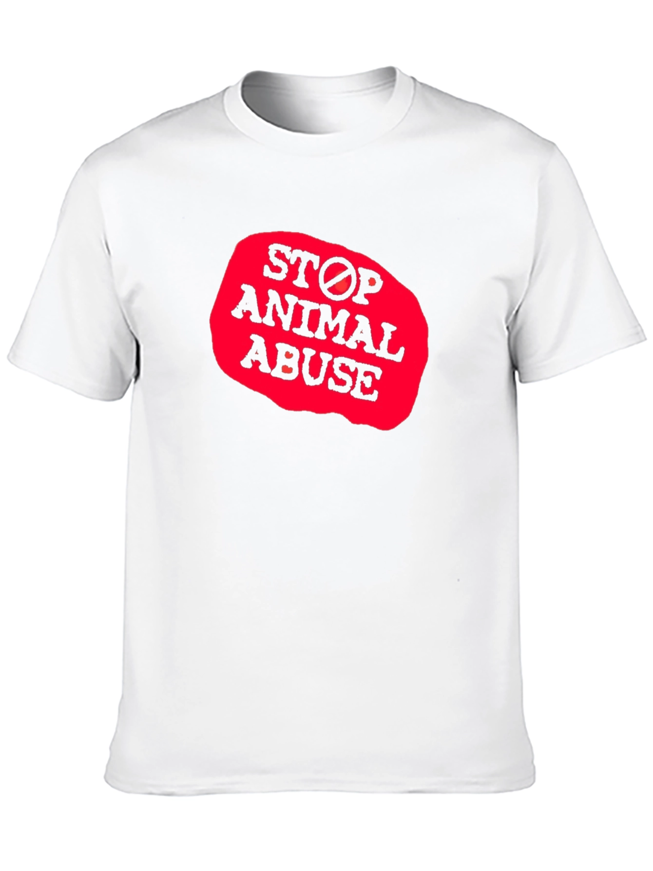 Camiseta Negra - Stop Animal Abuse