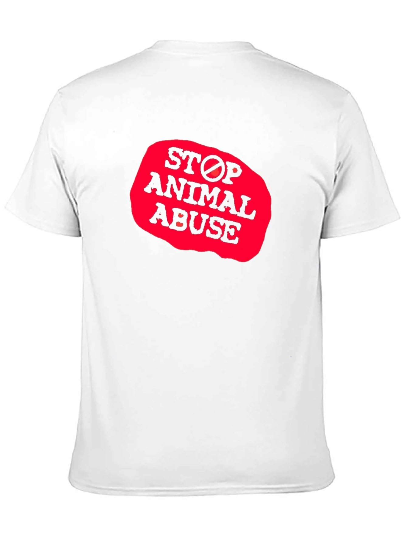 Camiseta Negra - Stop Animal Abuse
