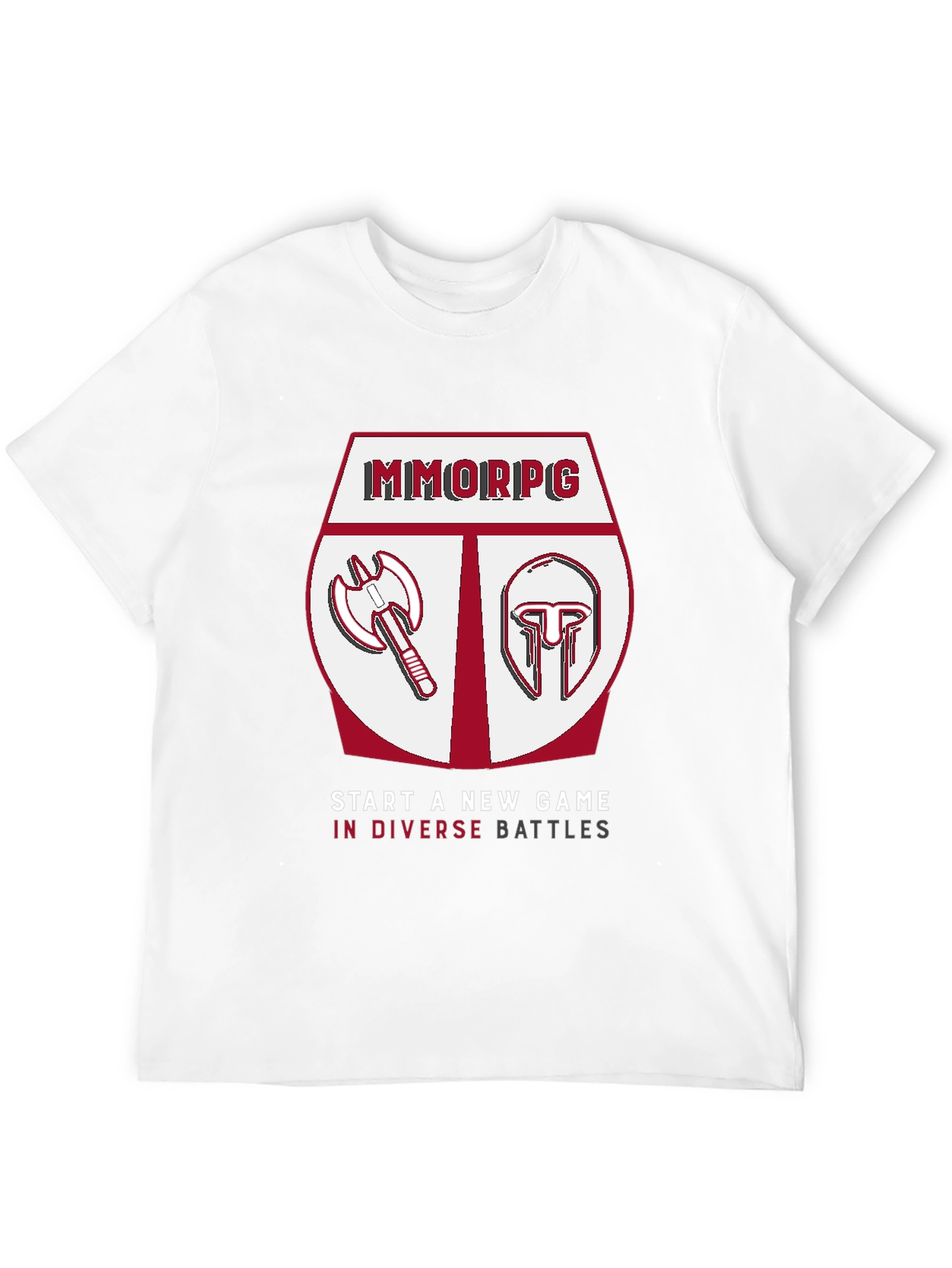 Camiseta Negra MMORPG - Batallas Diversas