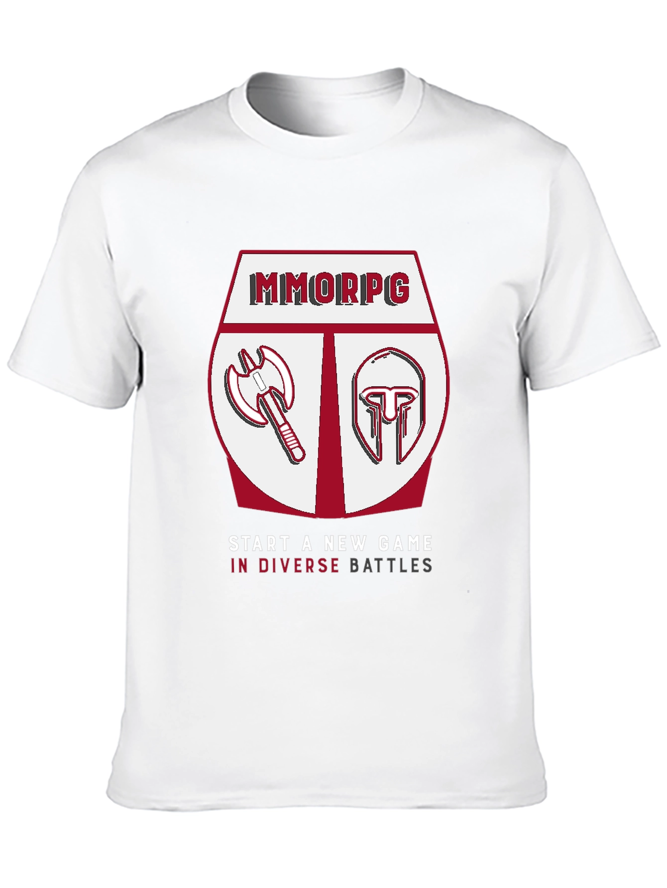 Camiseta Negra MMORPG - Batallas Diversas
