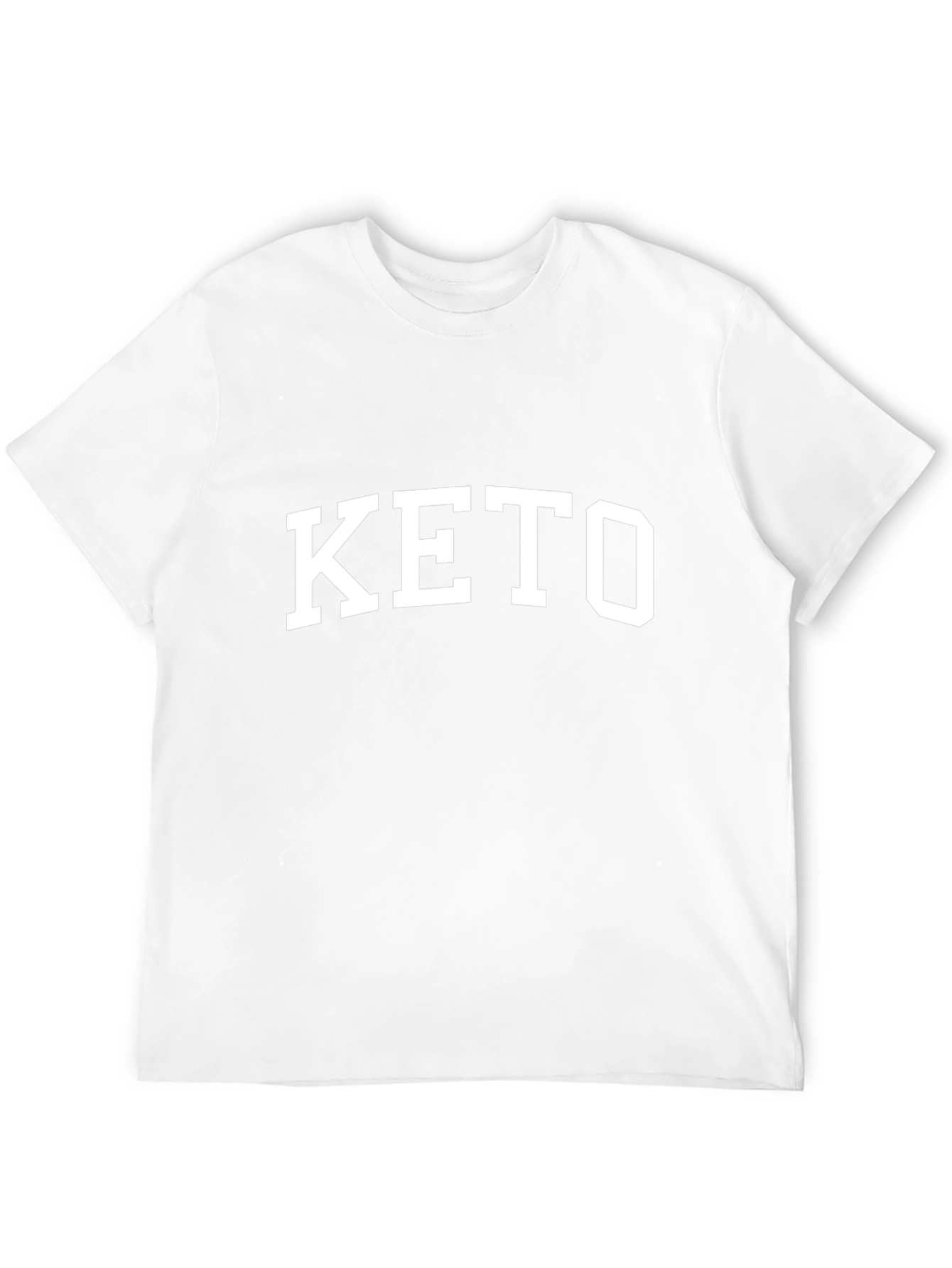 Camiseta Negra Keto Estilo Universitario