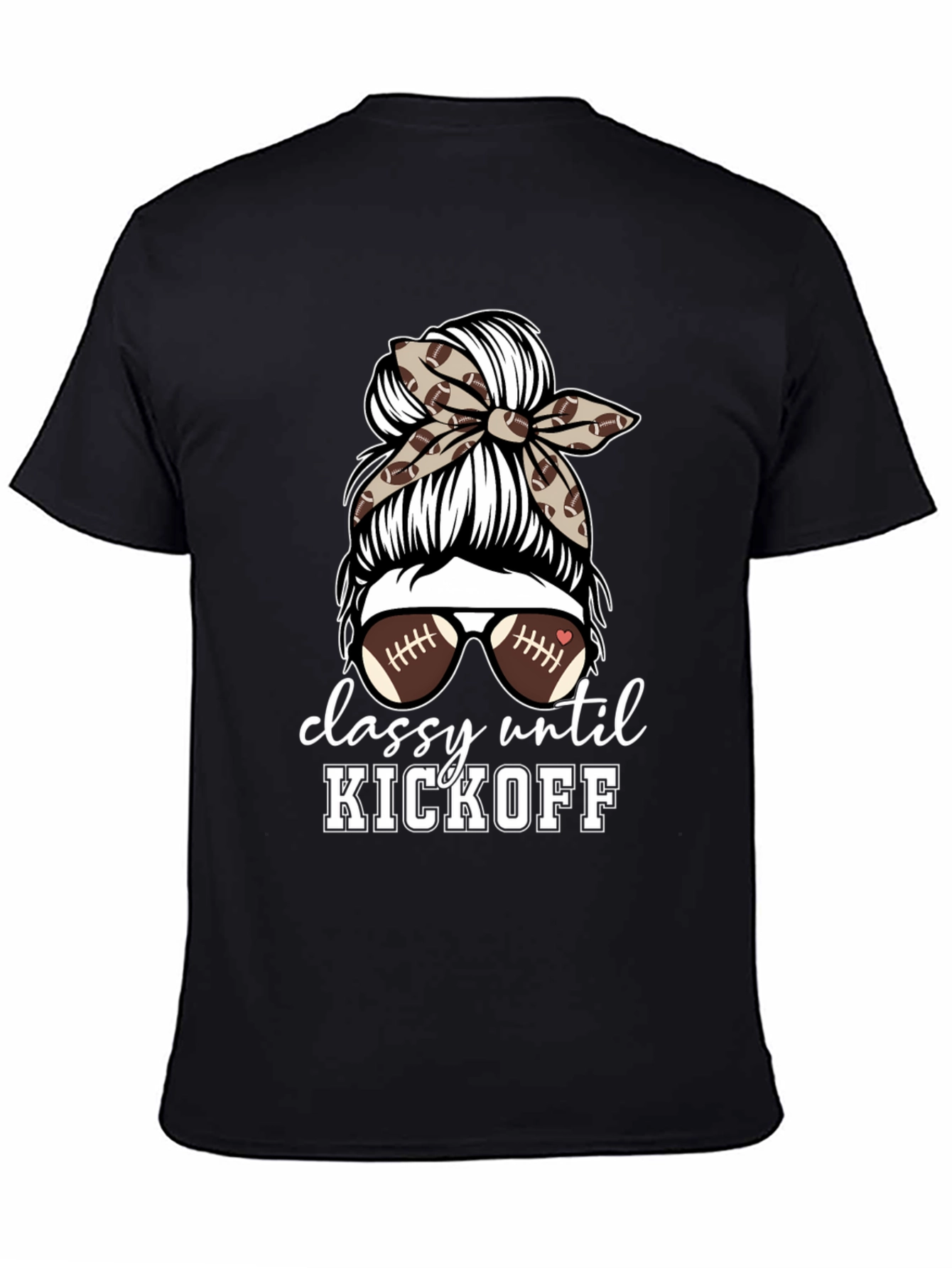 Camiseta Negra Classy Until Kickoff