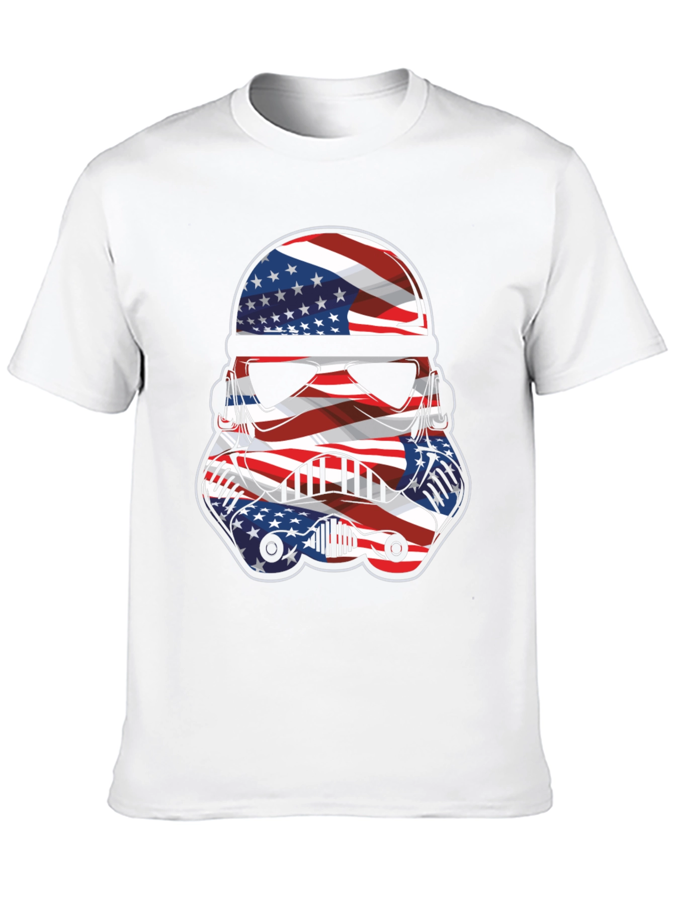 Camiseta Hombre Diseño Stormtrooper Patriótico