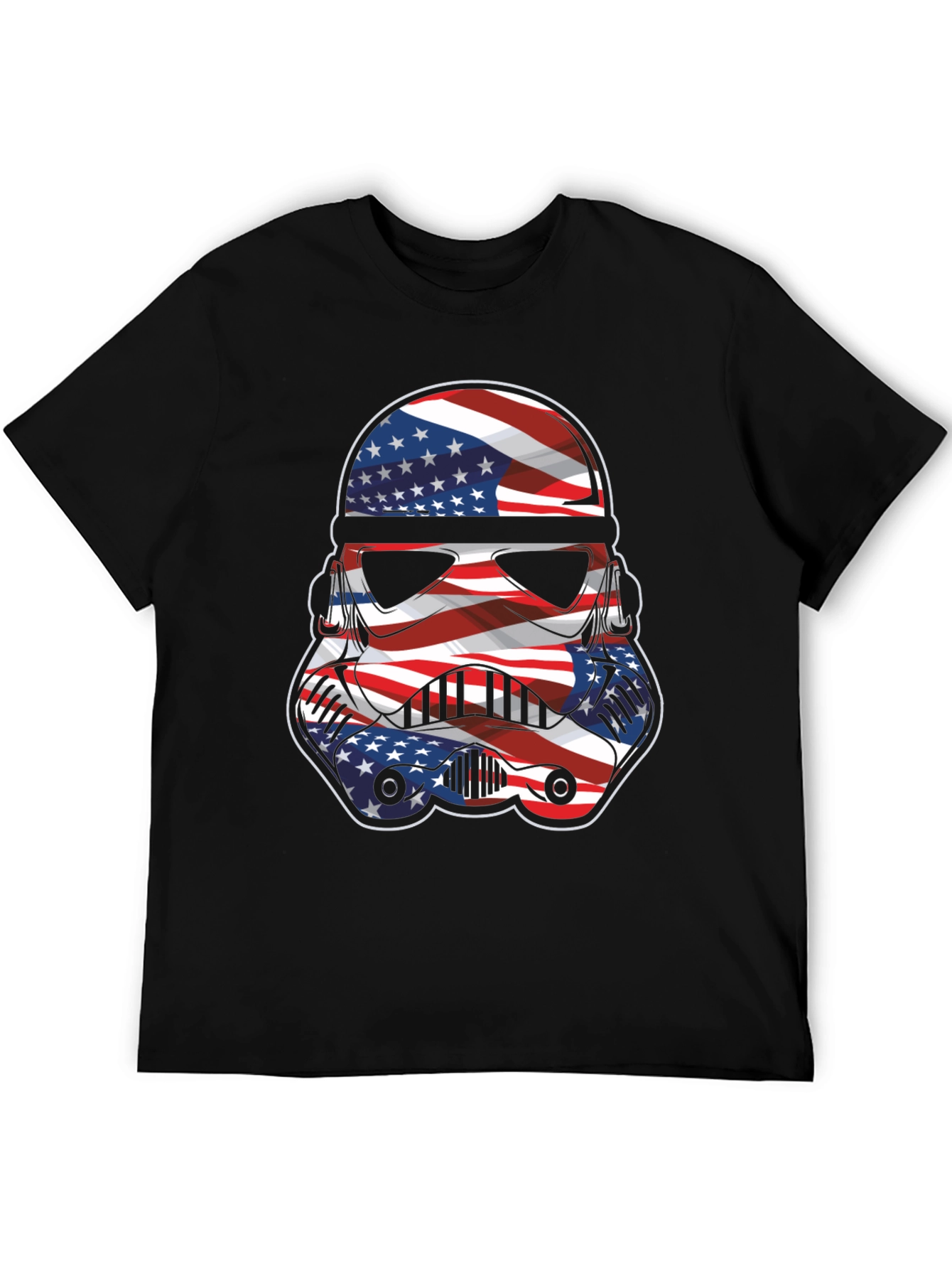 Camiseta Hombre Diseño Stormtrooper Patriótico