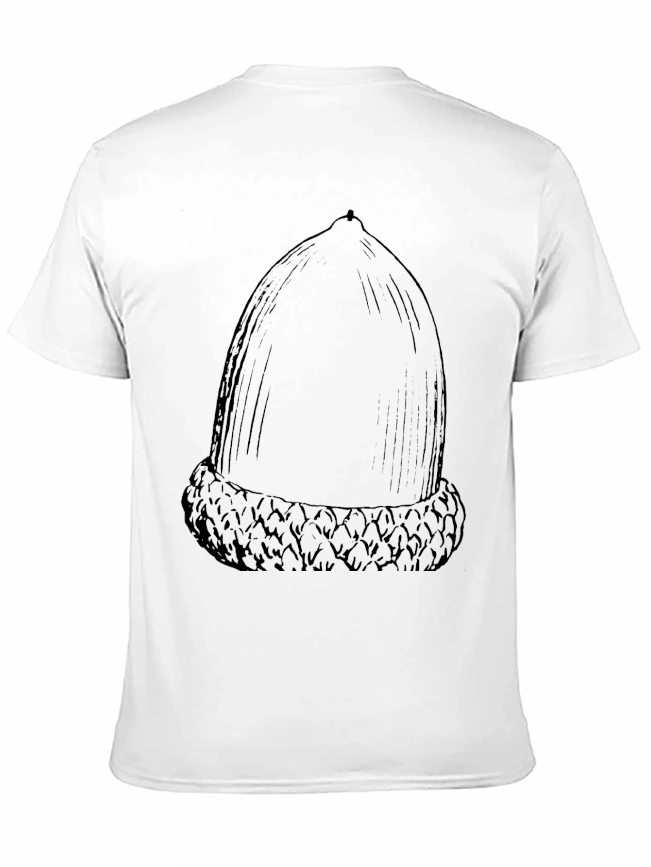 Camiseta Negra con Diseño de Bellota