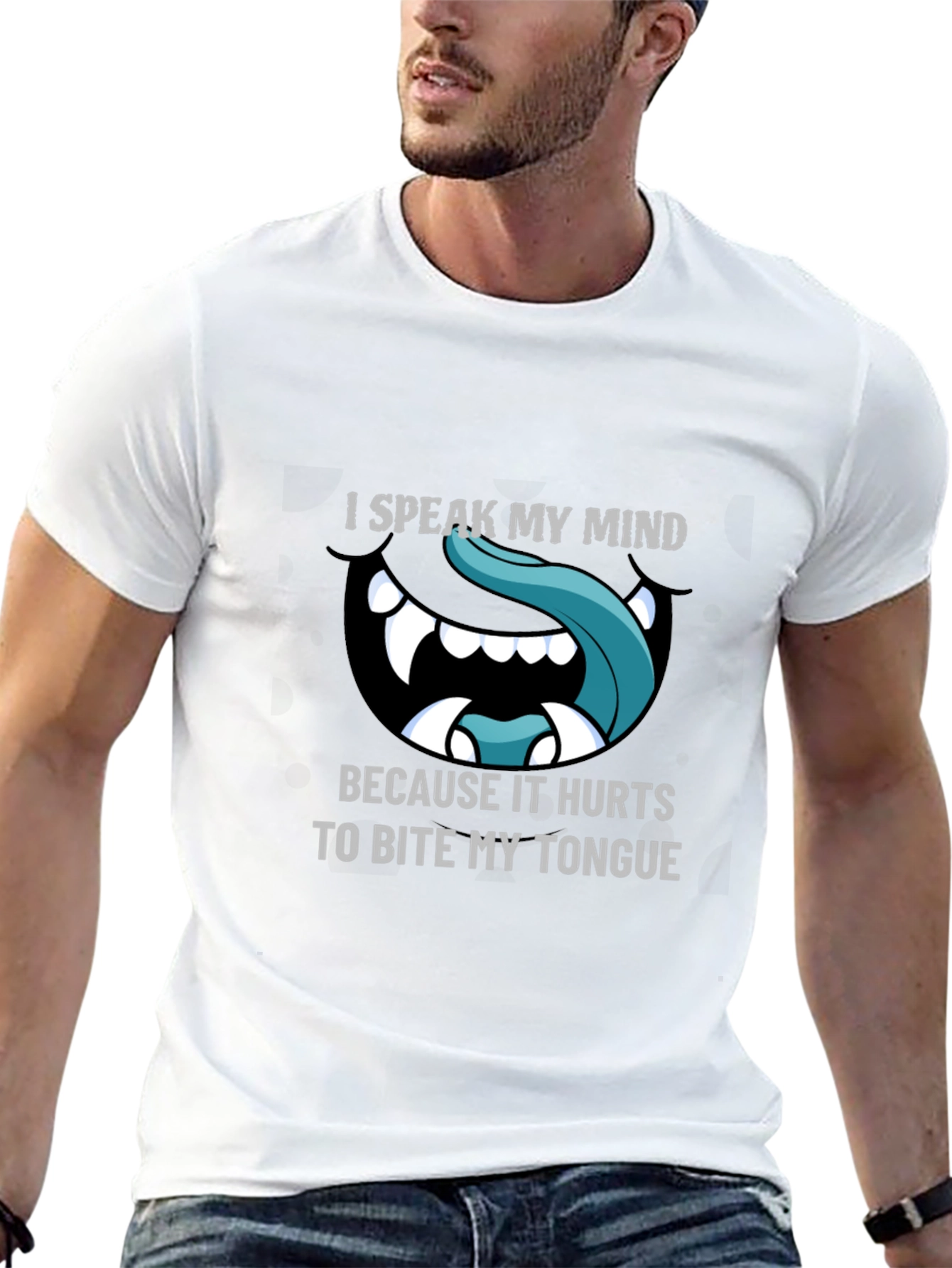 Camiseta Negra con Diseño Hablo mi mente
