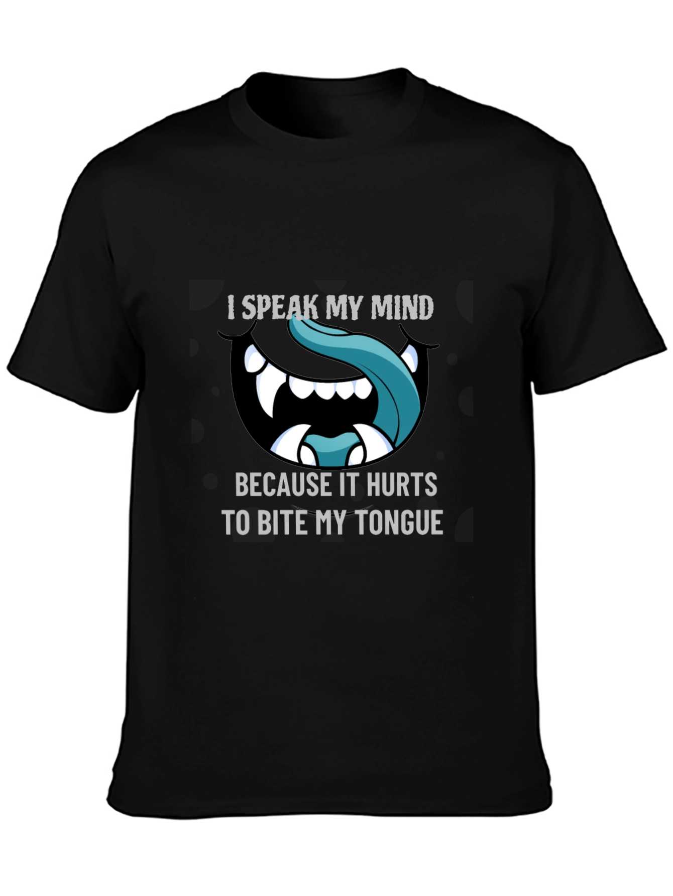 Camiseta Negra con Diseño Hablo mi mente