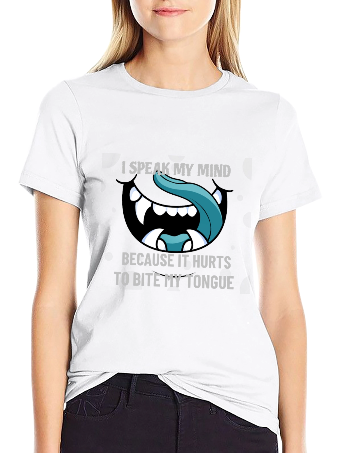 Camiseta Negra con Diseño Hablo mi mente