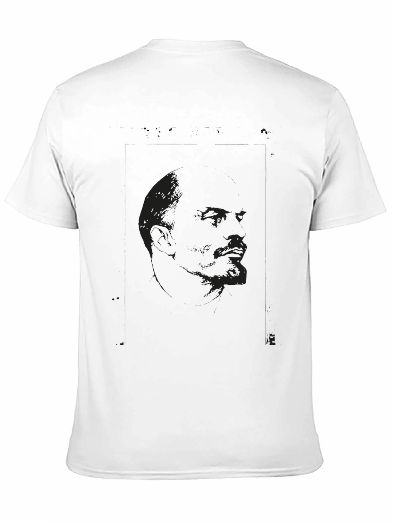 Camiseta Negra Estampada con Diseño Abstracto