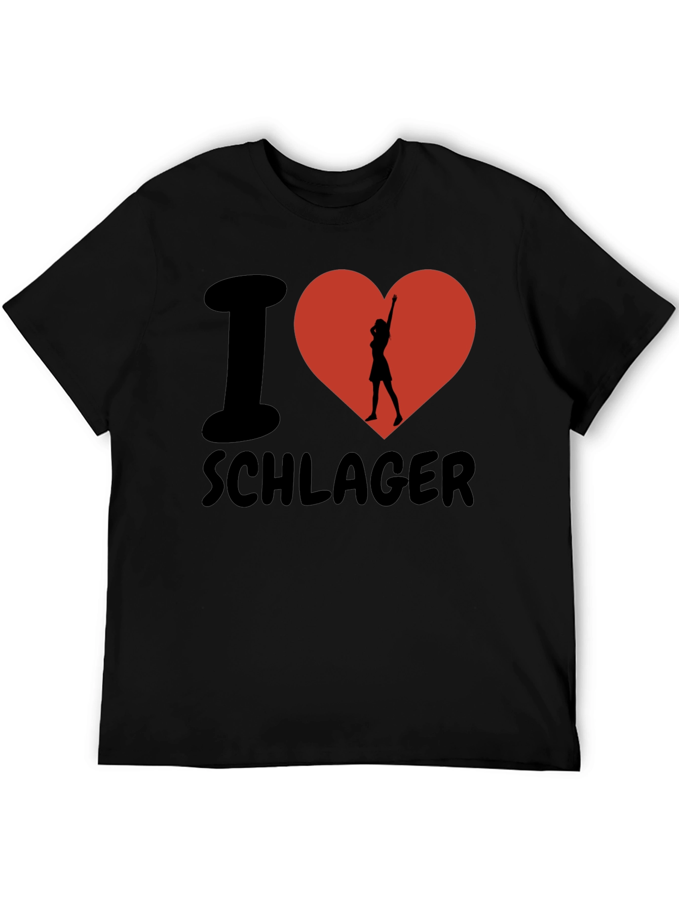 Camiseta I ❤️ Schlager: Estilo y Pasión Musical