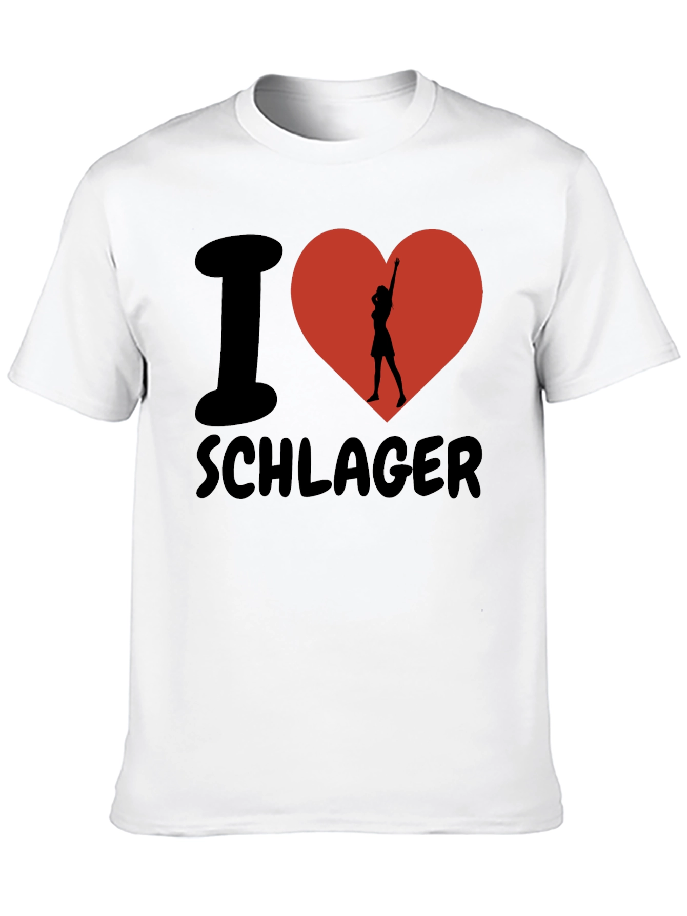 Camiseta I ❤️ Schlager: Estilo y Pasión Musical