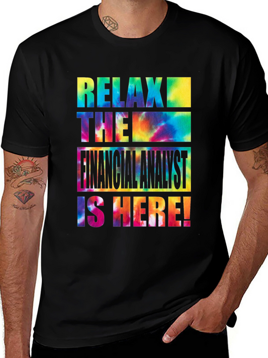 Camiseta Negra Relax Financial Analyst