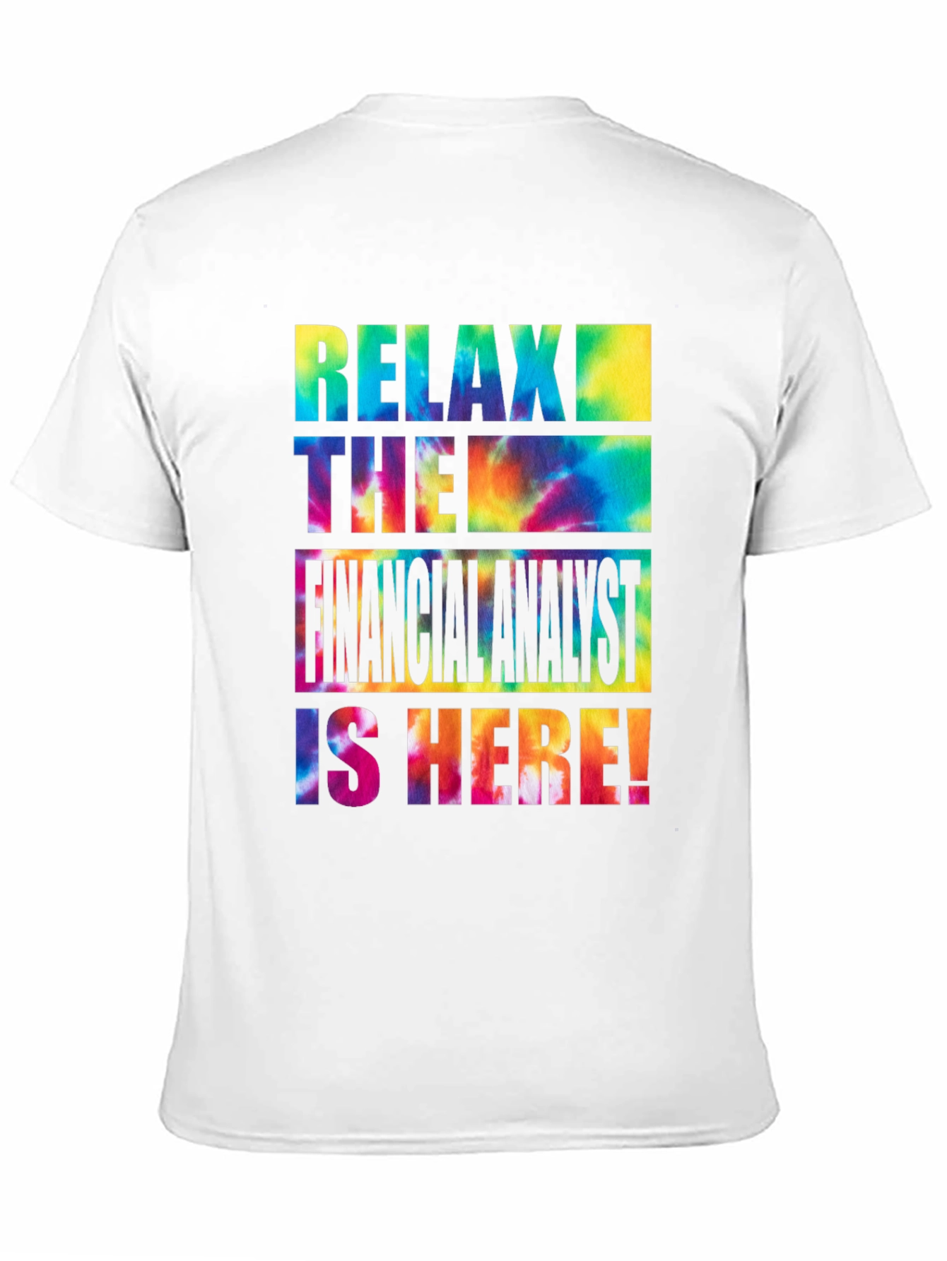 Camiseta Negra Relax Financial Analyst