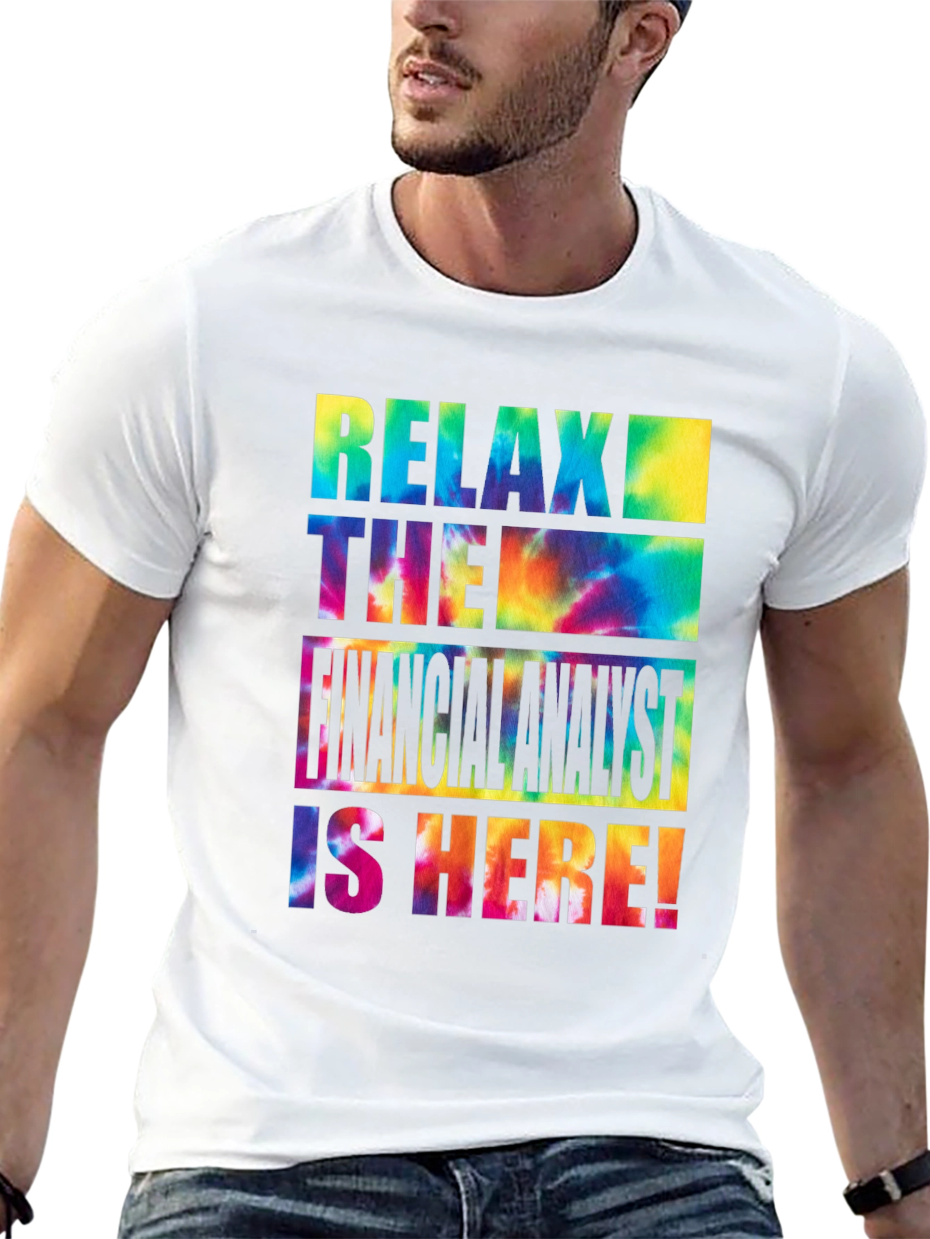 Camiseta Negra Relax Financial Analyst