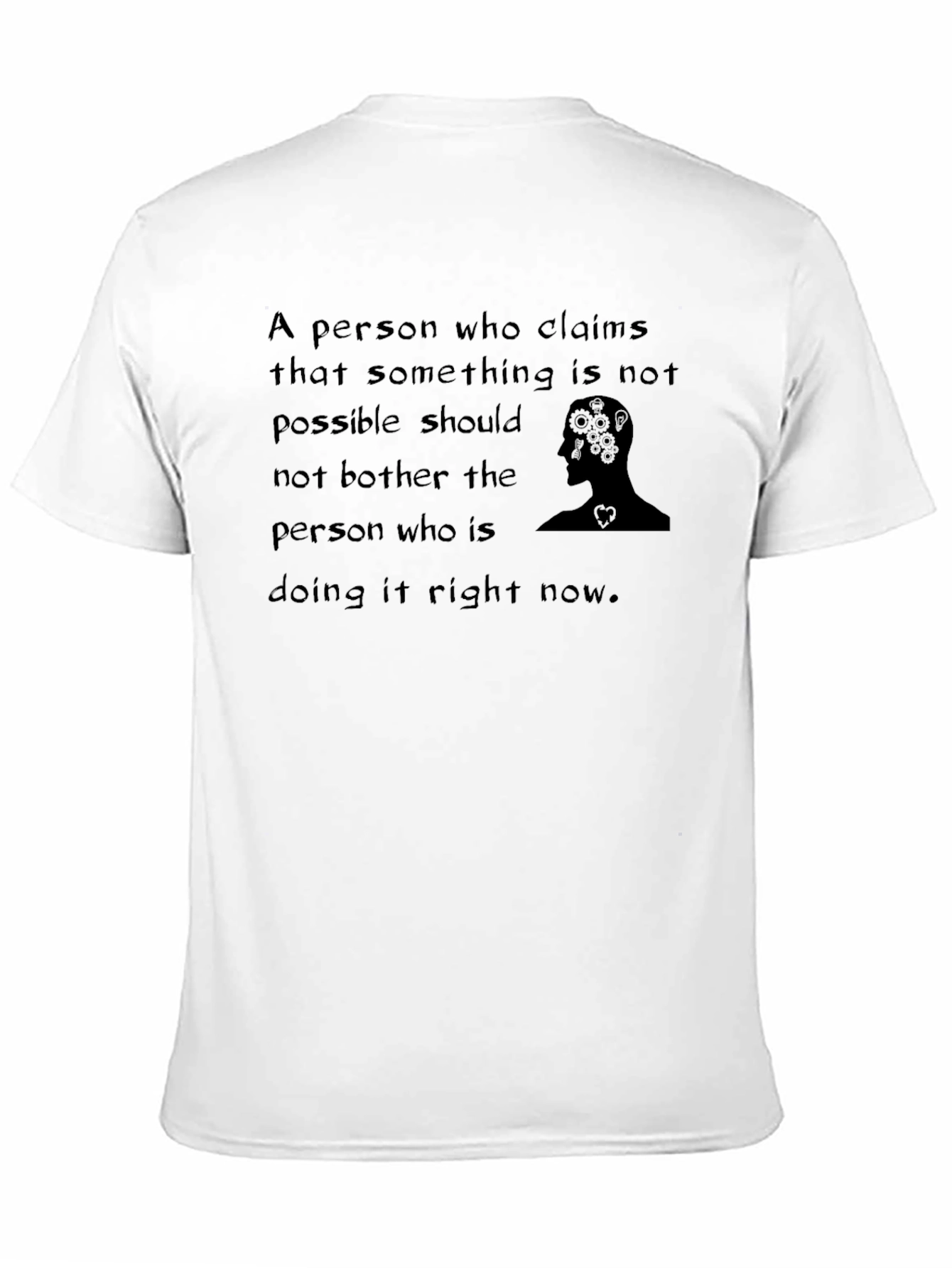 Camiseta Negra con Frase Motivacional