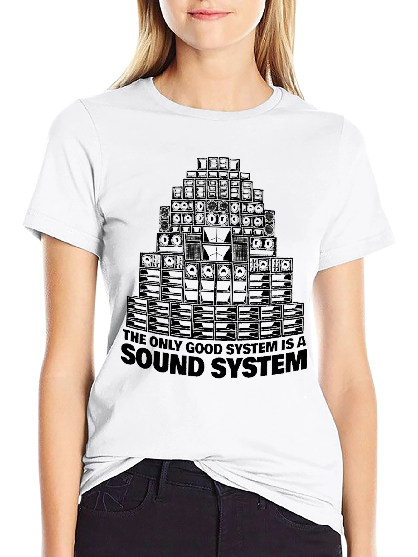 Camiseta Negra Sound System