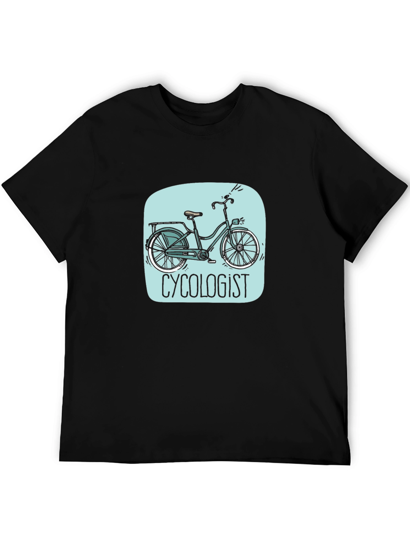 Camiseta Negra Ciclogista Diseño Original
