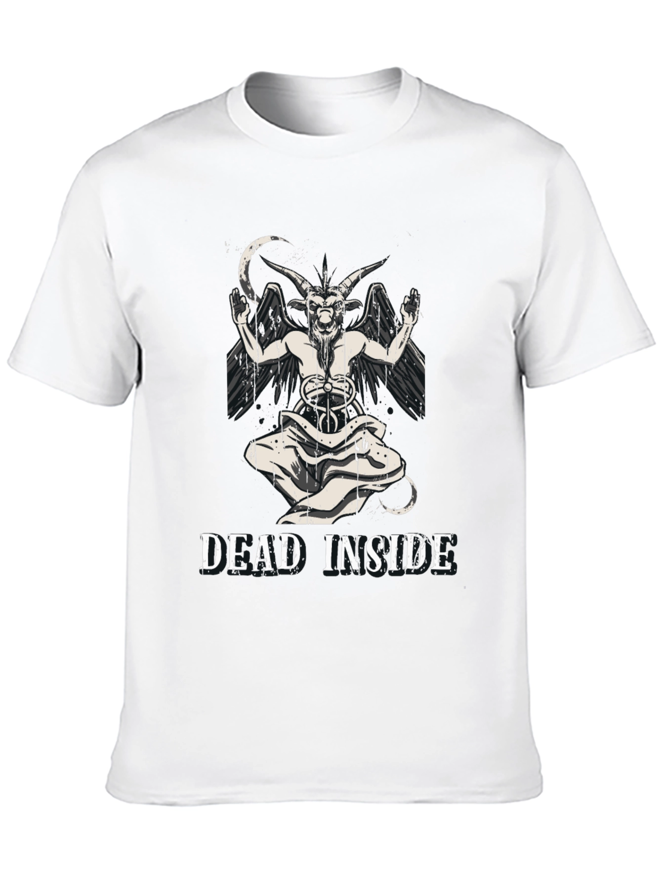 Camiseta Negra Dead Inside Baphomet