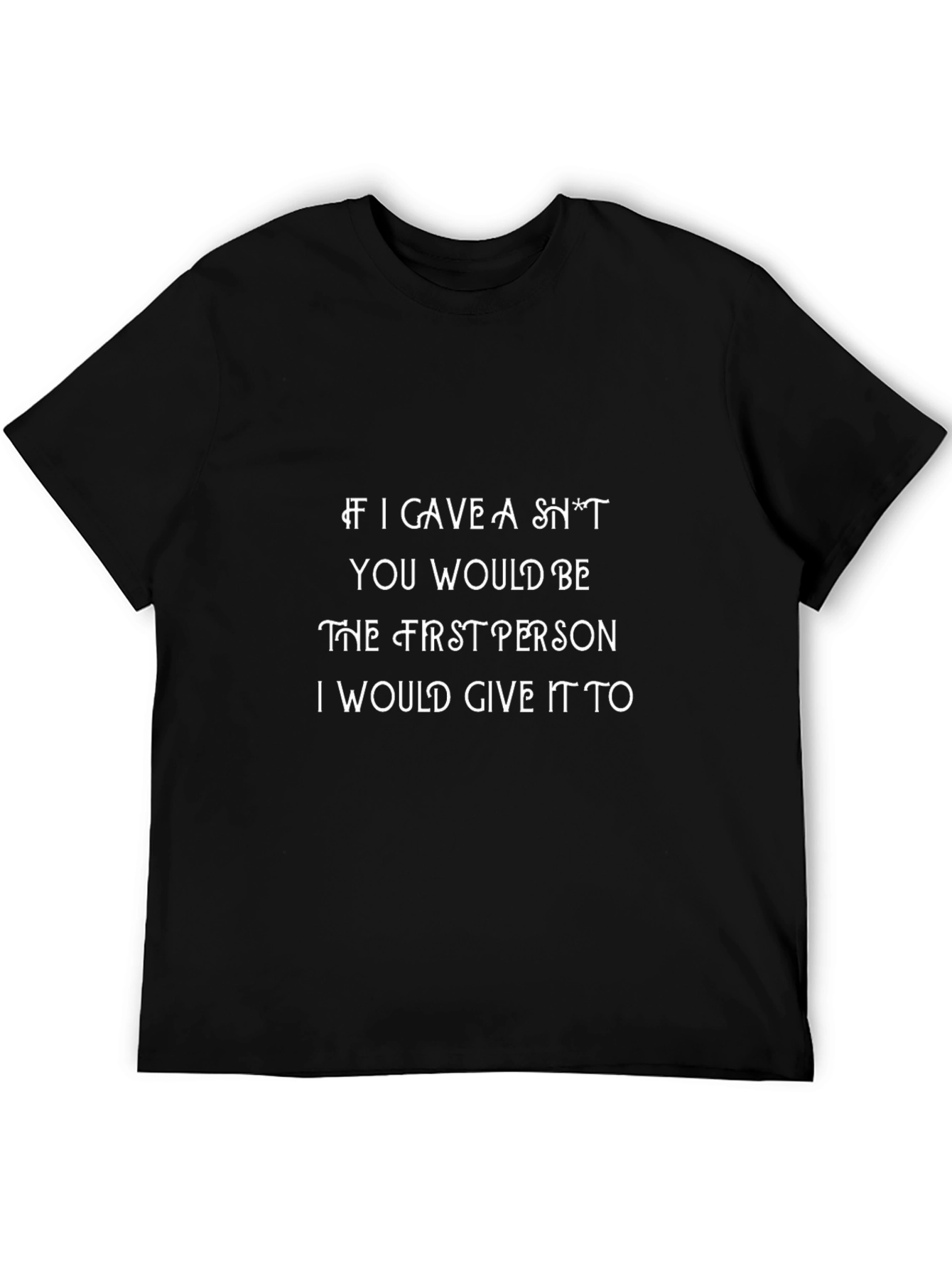 Camiseta Negra con Mensaje Irónico