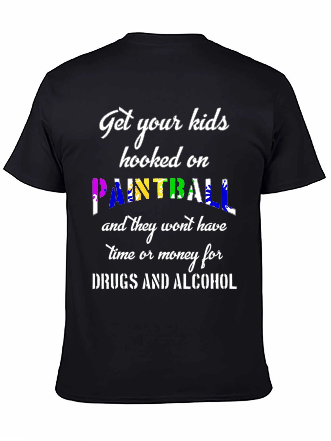 Camiseta Negra: ¡Engancha a tus Hijos al Paintball!