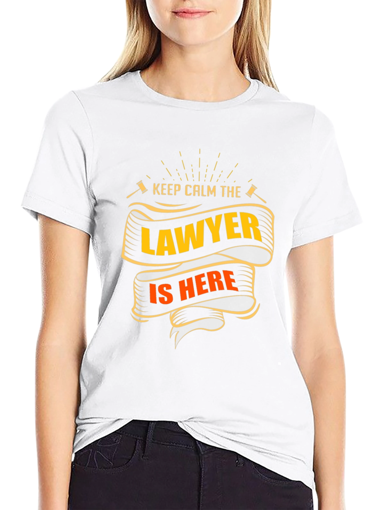 Camiseta Negra Abogado - Mantén la Calma