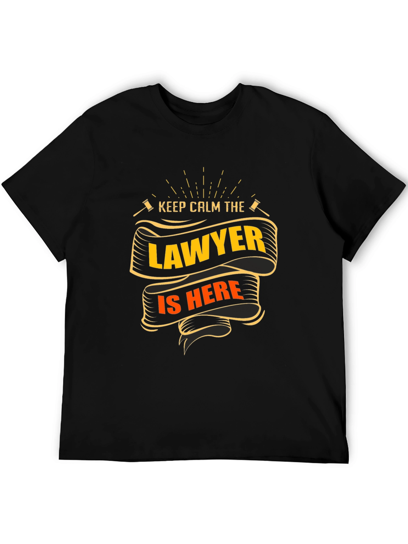 Camiseta Negra Abogado - Mantén la Calma