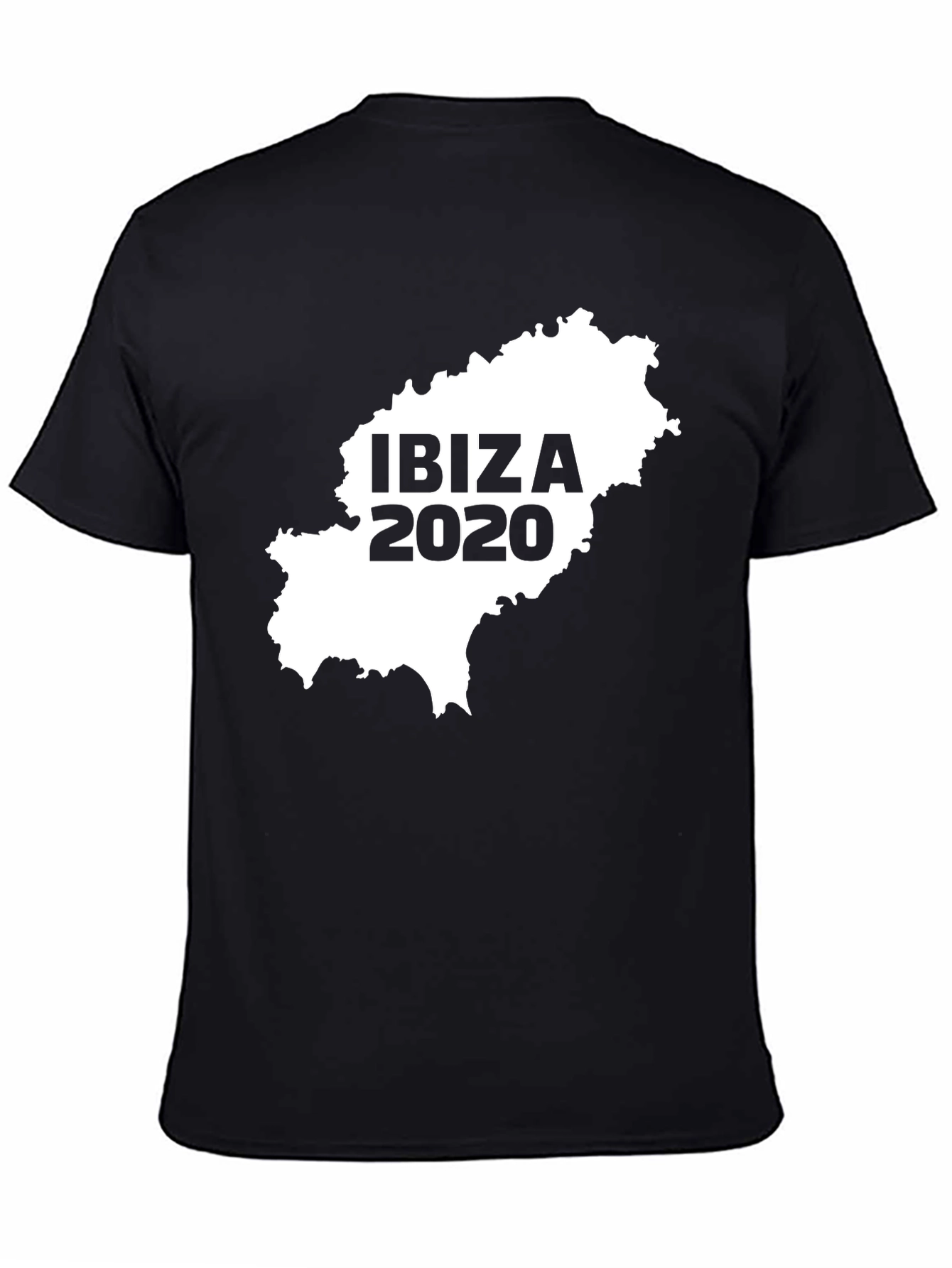 Camiseta Hombre Ibiza 2020 Mapa España Algodón