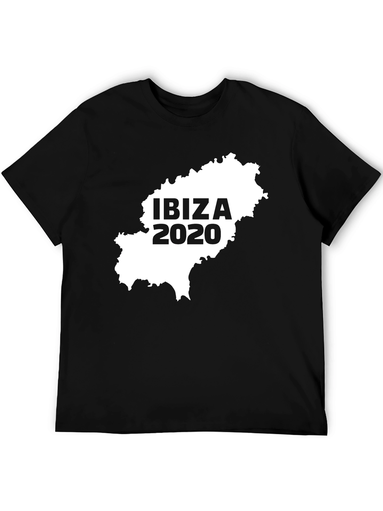 Camiseta Hombre Ibiza 2020 Mapa España Algodón