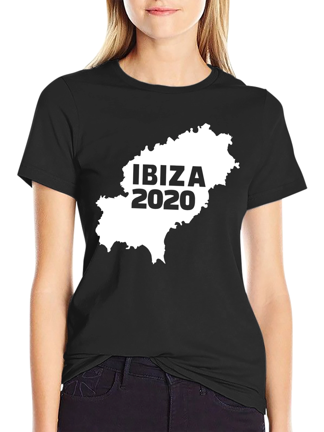 Camiseta Hombre Ibiza 2020 Mapa España Algodón