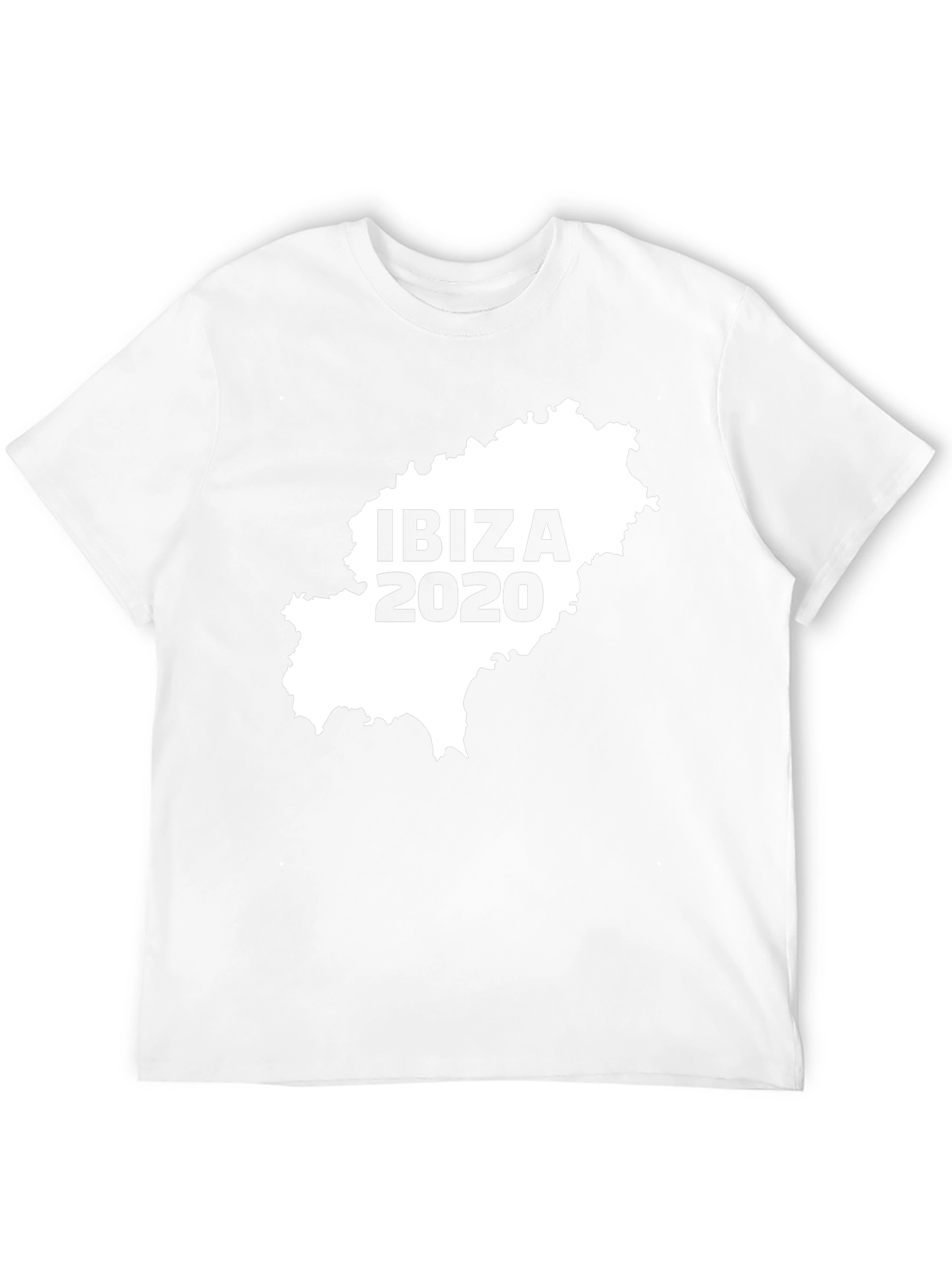 Camiseta Hombre Ibiza 2020 Mapa España Algodón