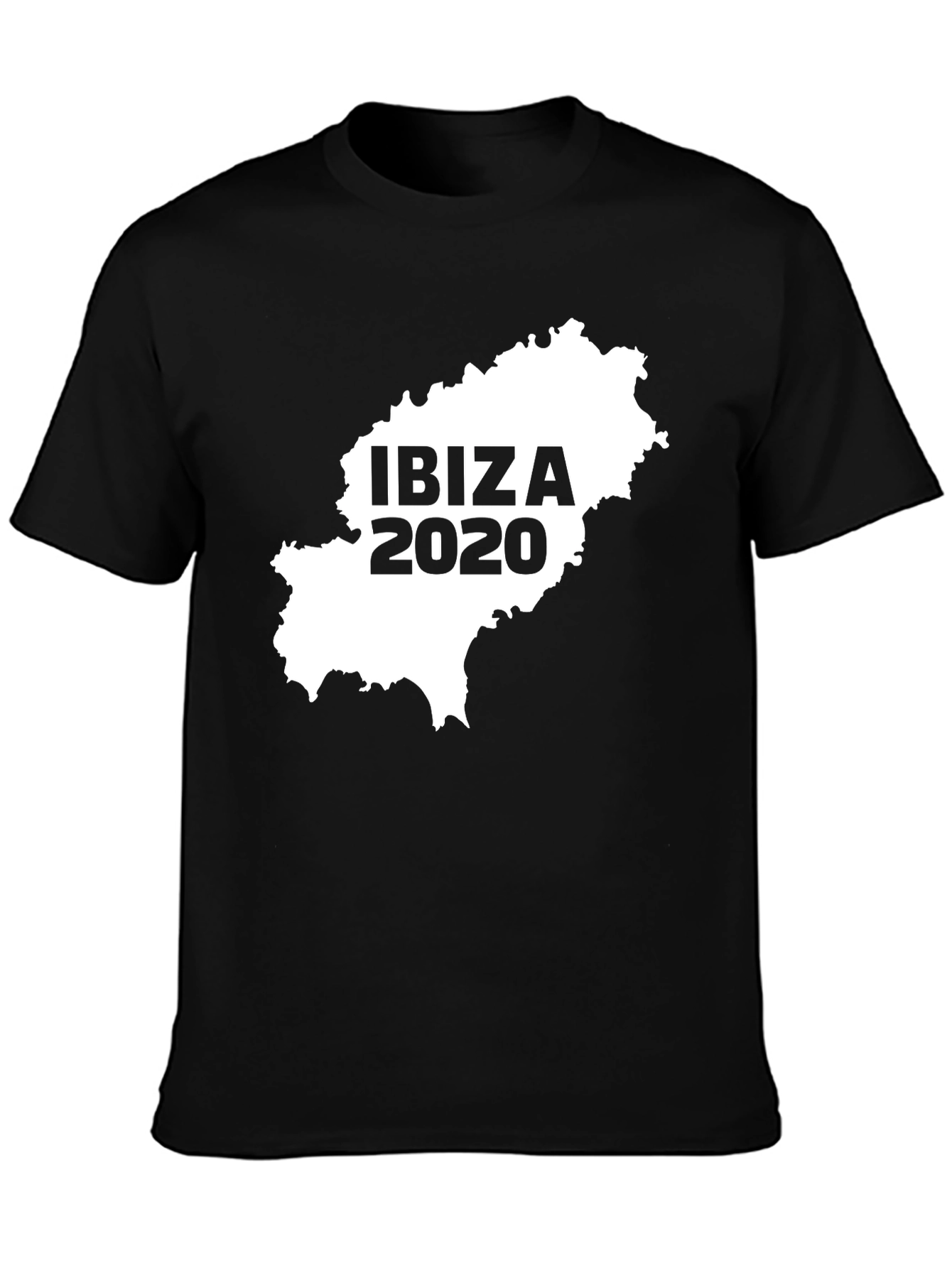 Camiseta Hombre Ibiza 2020 Mapa España Algodón