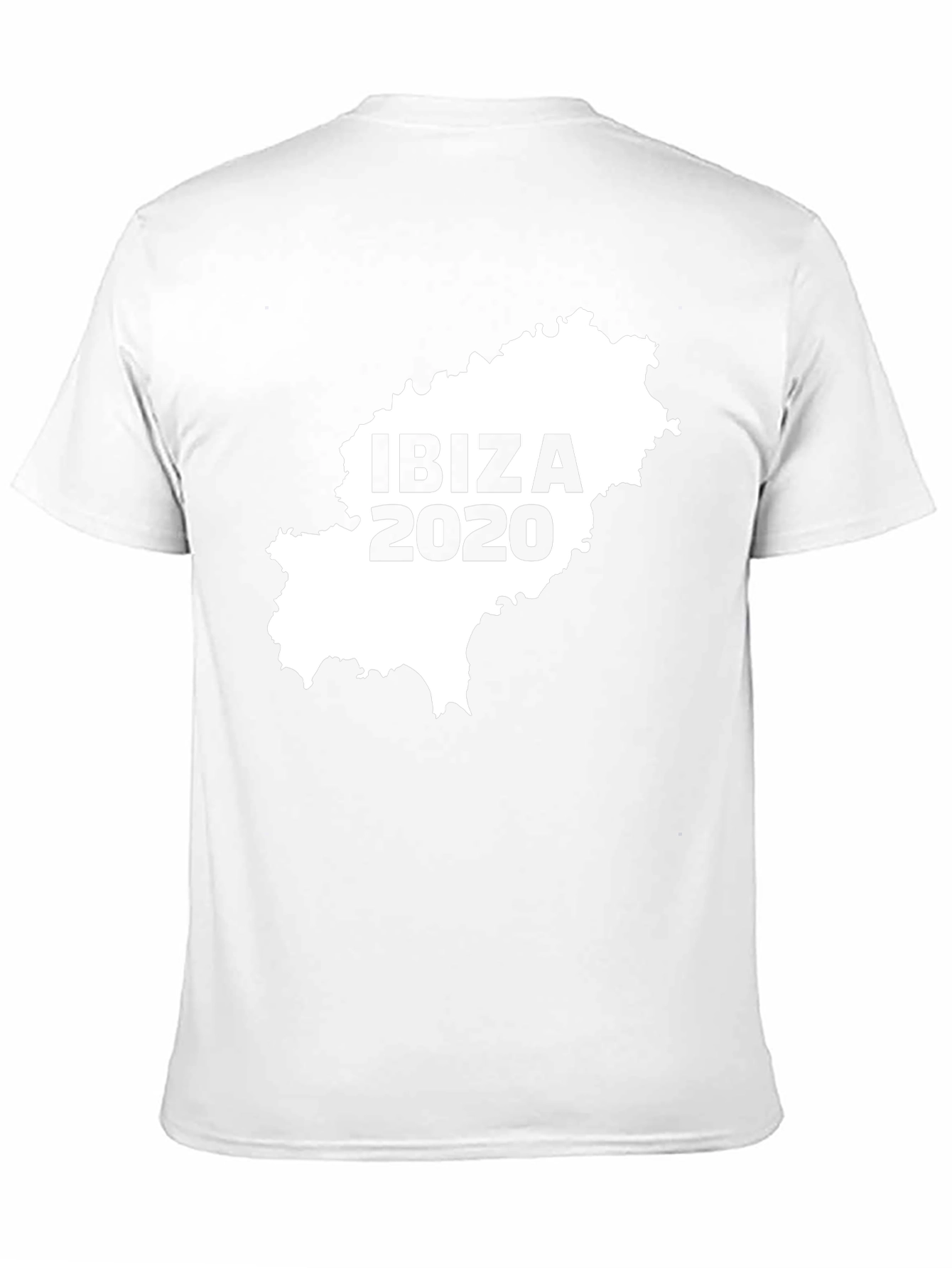 Camiseta Hombre Ibiza 2020 Mapa España Algodón