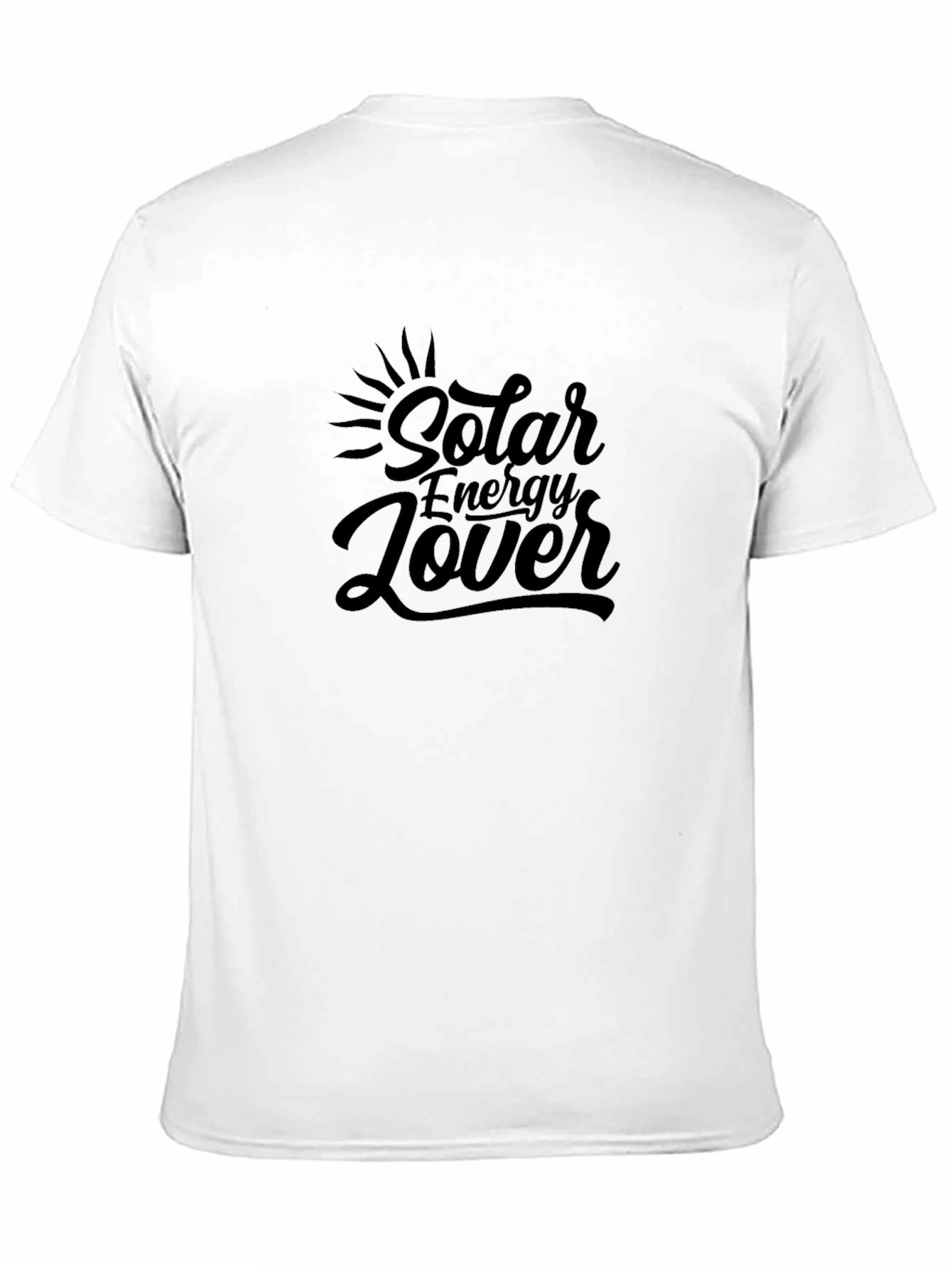 Camiseta Negra Amante Energía Solar