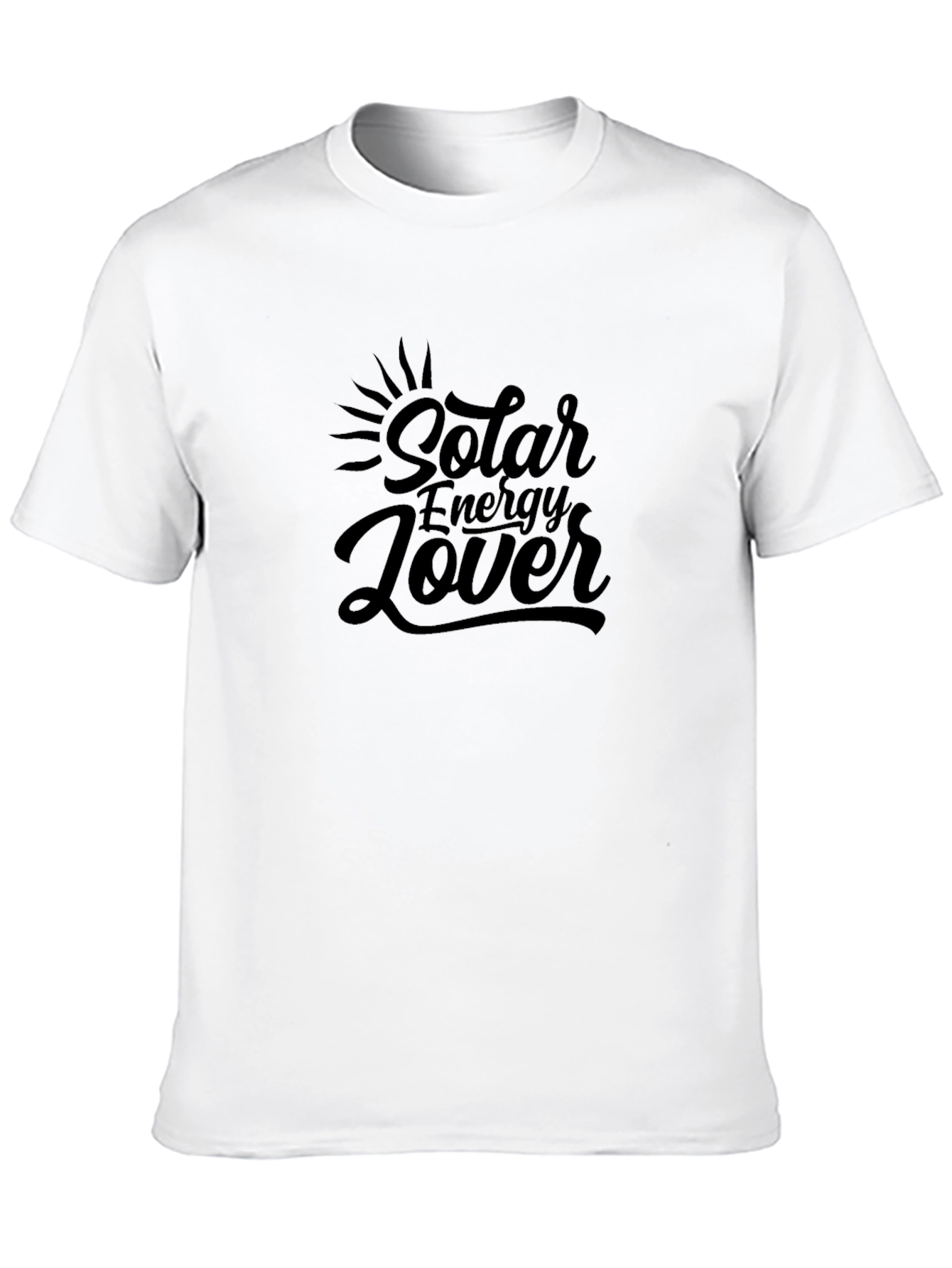 Camiseta Negra Amante Energía Solar