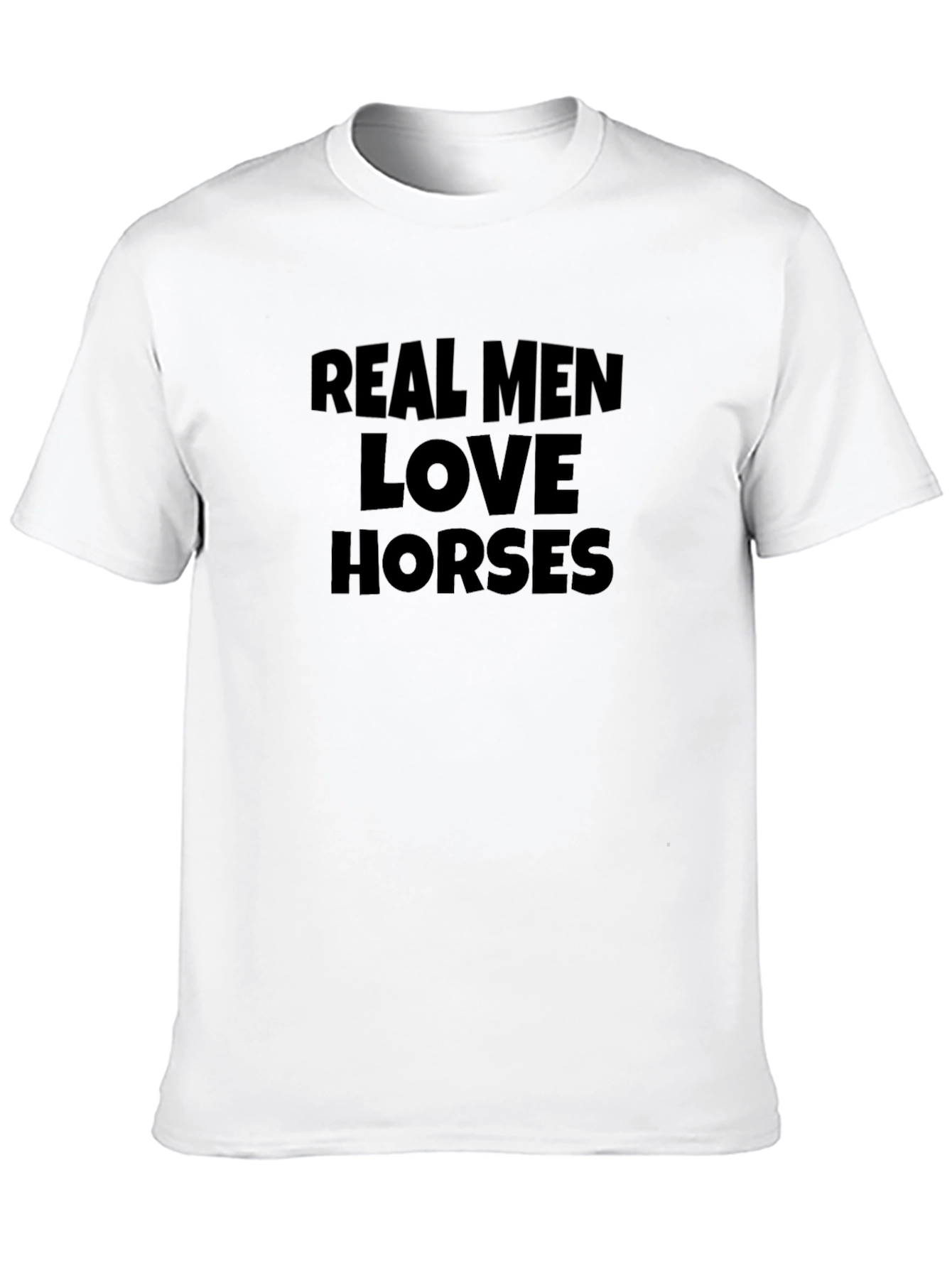 Camiseta Negra Real Men Love Horses