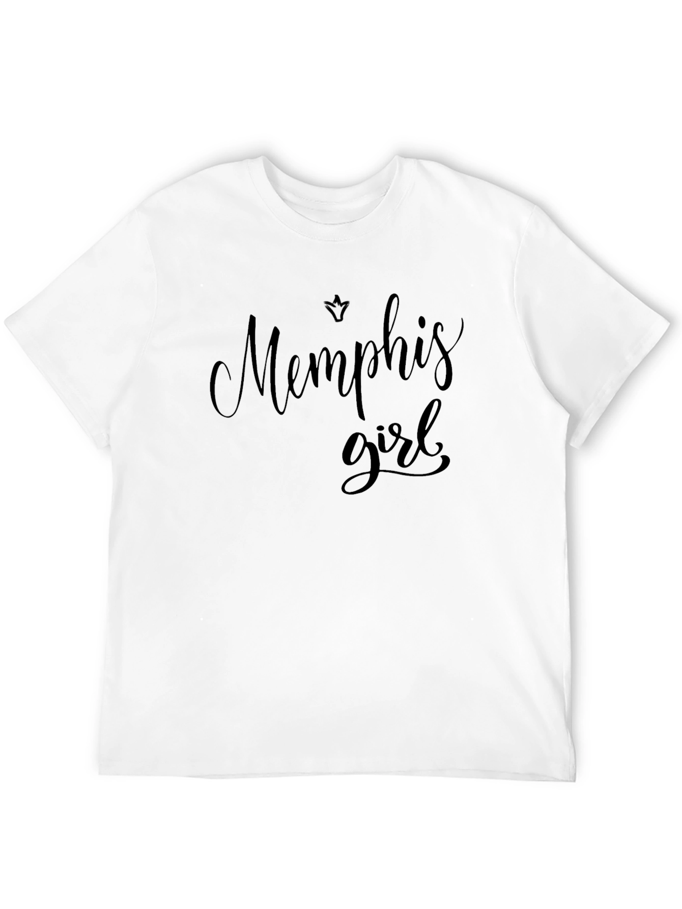 Camiseta Negra Memphis Girl Estilo Casual