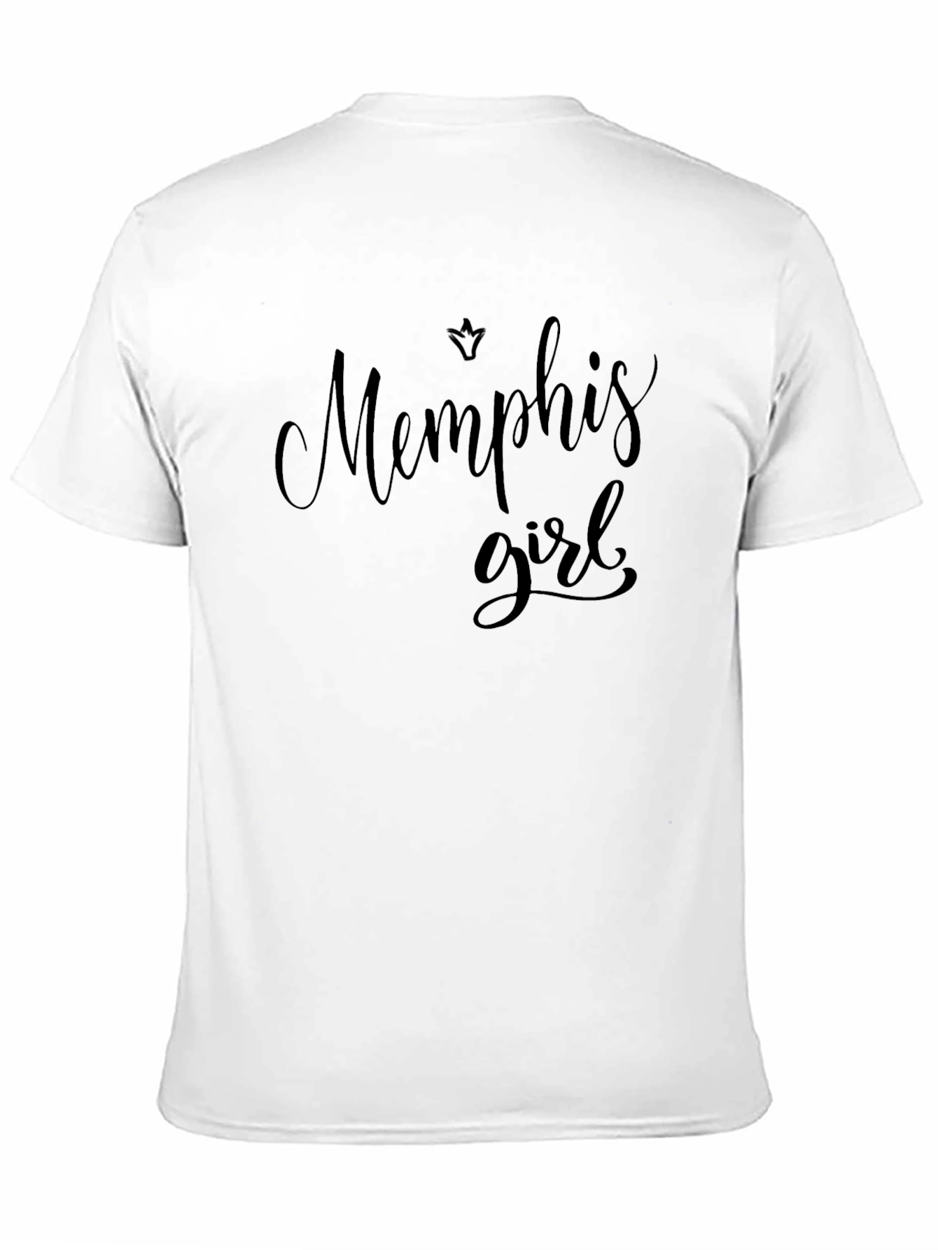 Camiseta Negra Memphis Girl Estilo Casual