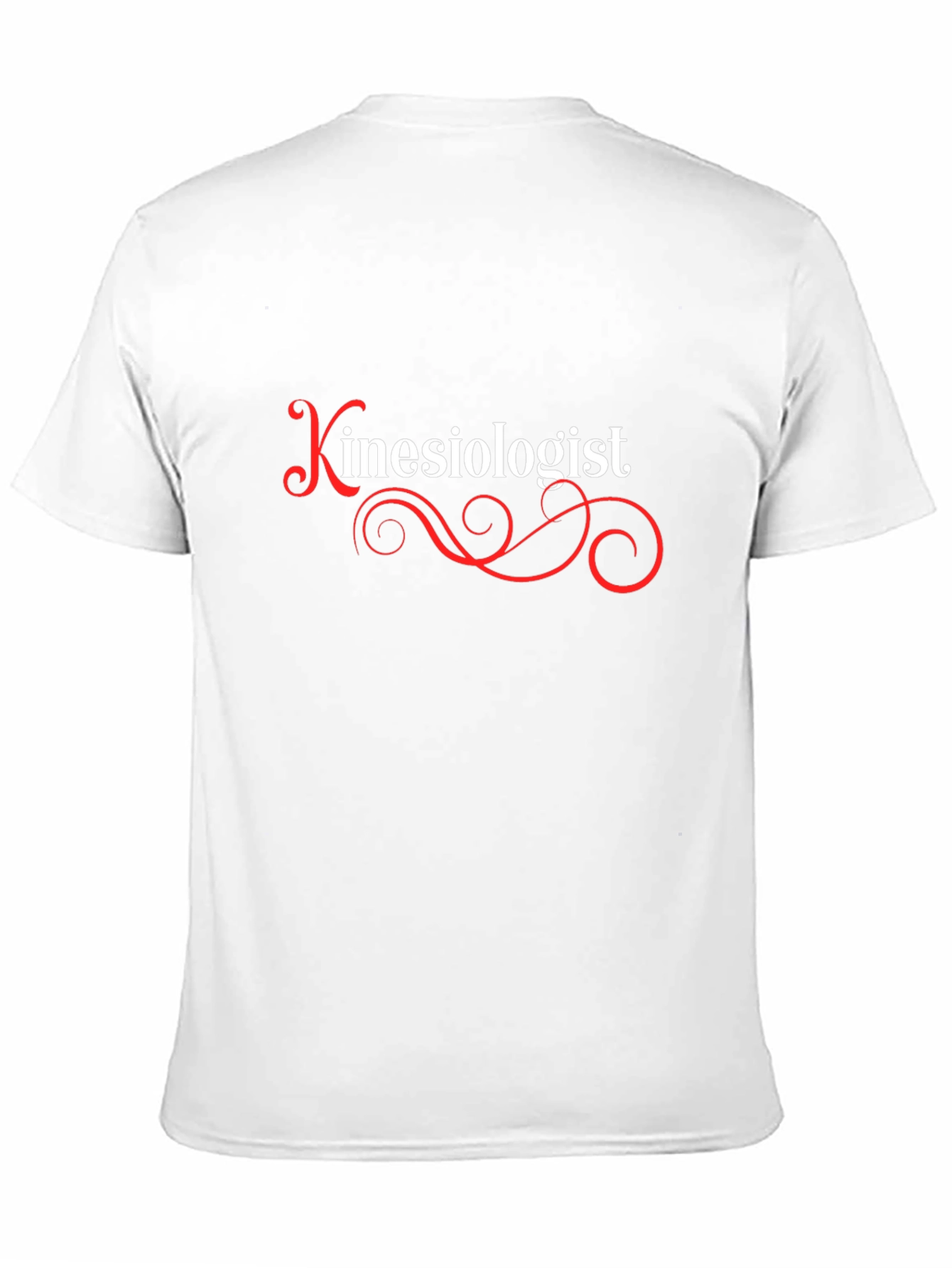 Camiseta Negra Kinesiólogo Diseño Elegante