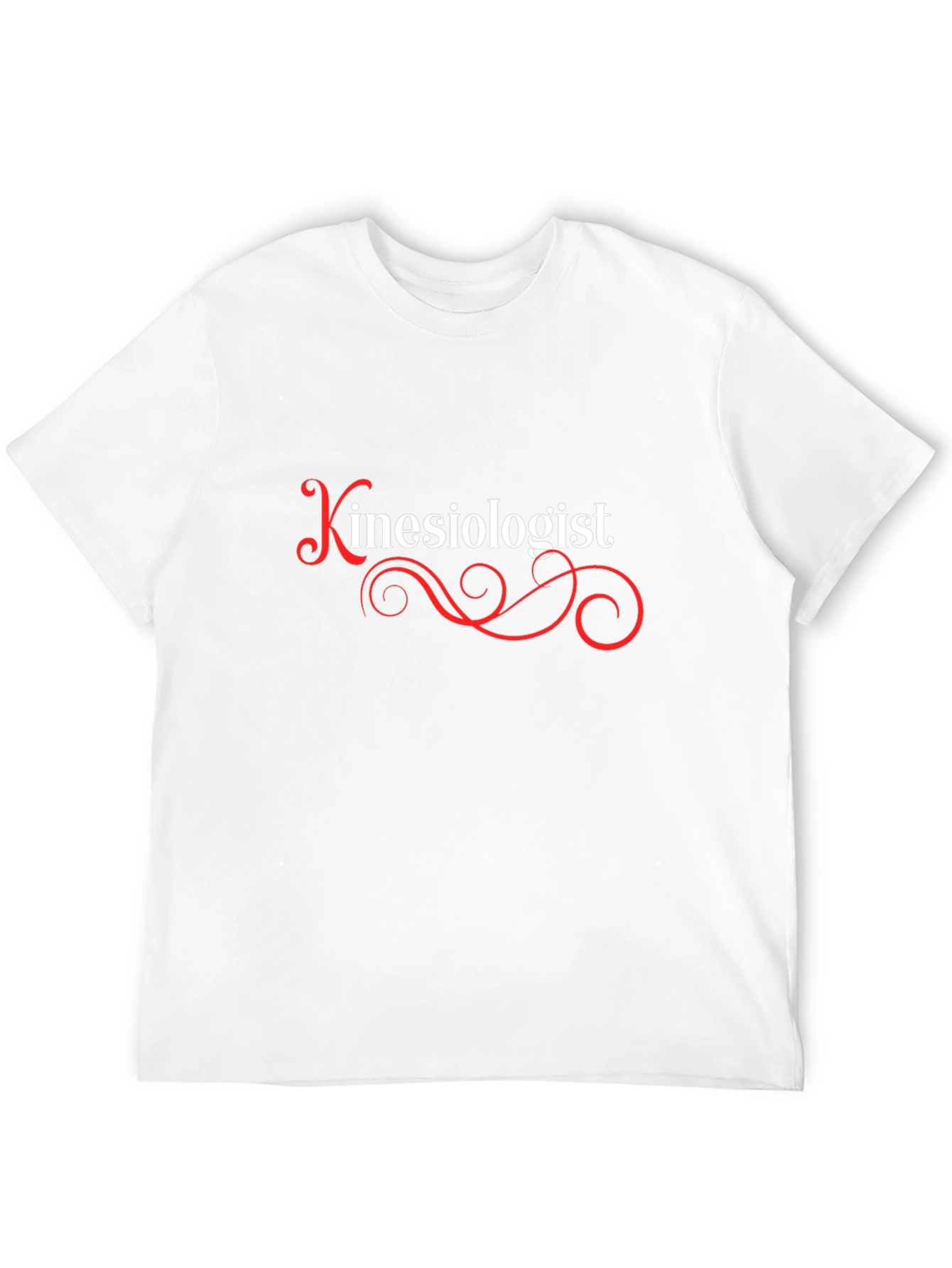 Camiseta Negra Kinesiólogo Diseño Elegante