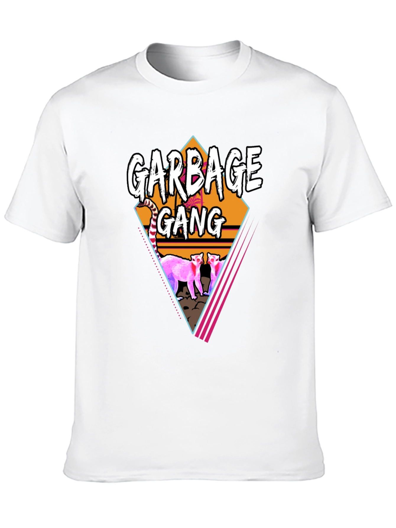 Camiseta Negra Garbage Gang Retro