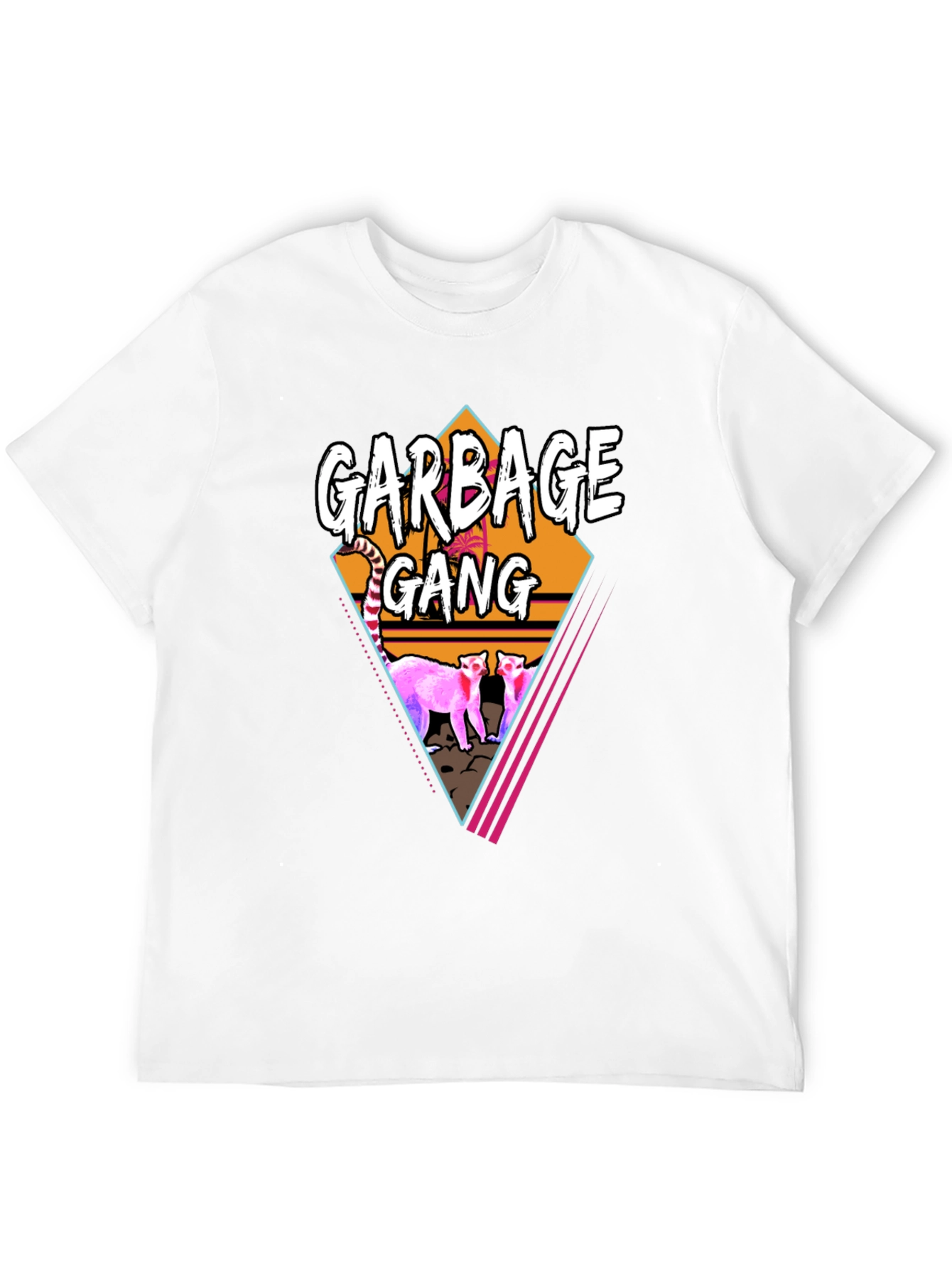 Camiseta Negra Garbage Gang Retro