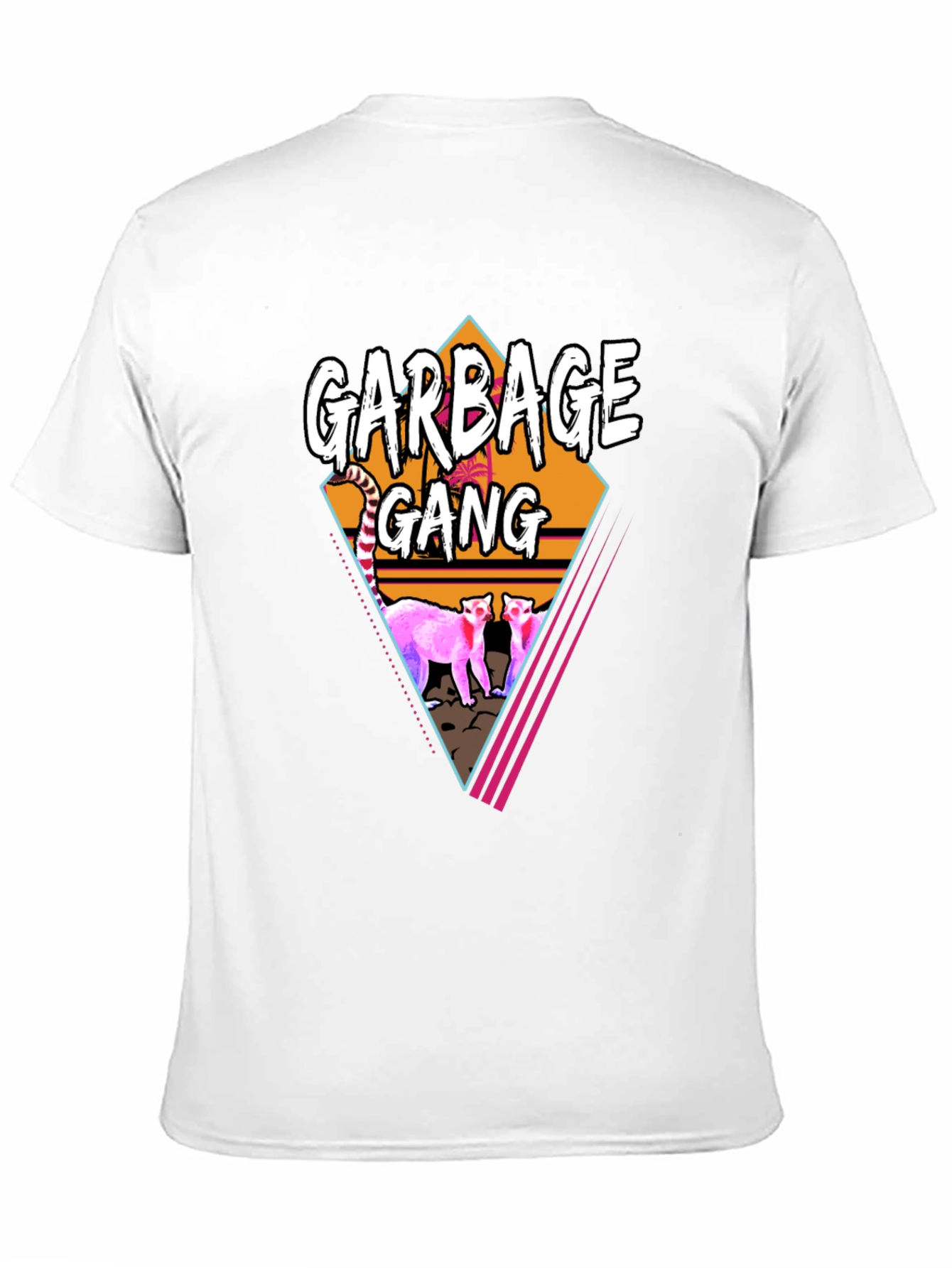 Camiseta Negra Garbage Gang Retro