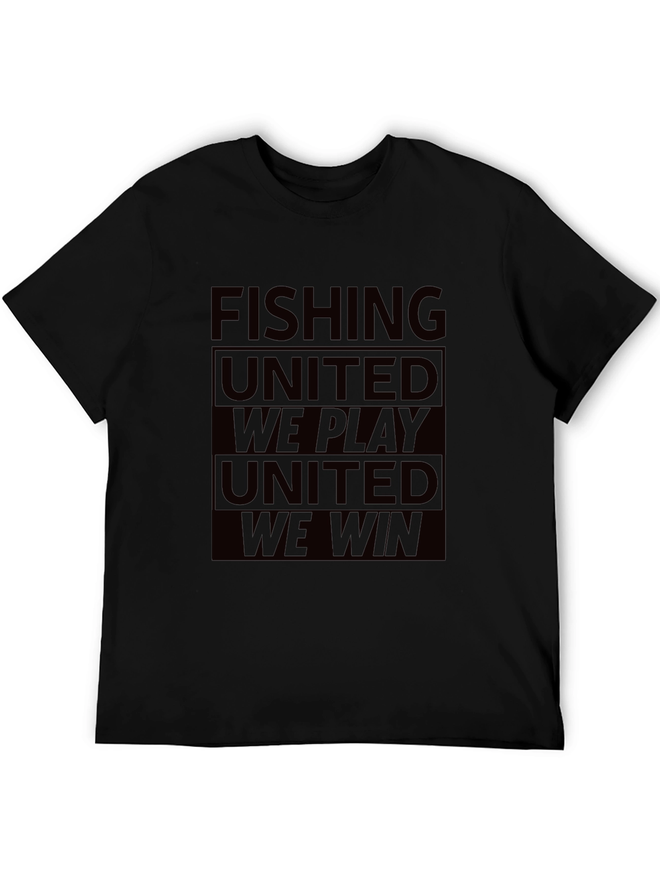 Camiseta Negra: Pesca Unida - Jugamos Ganamos