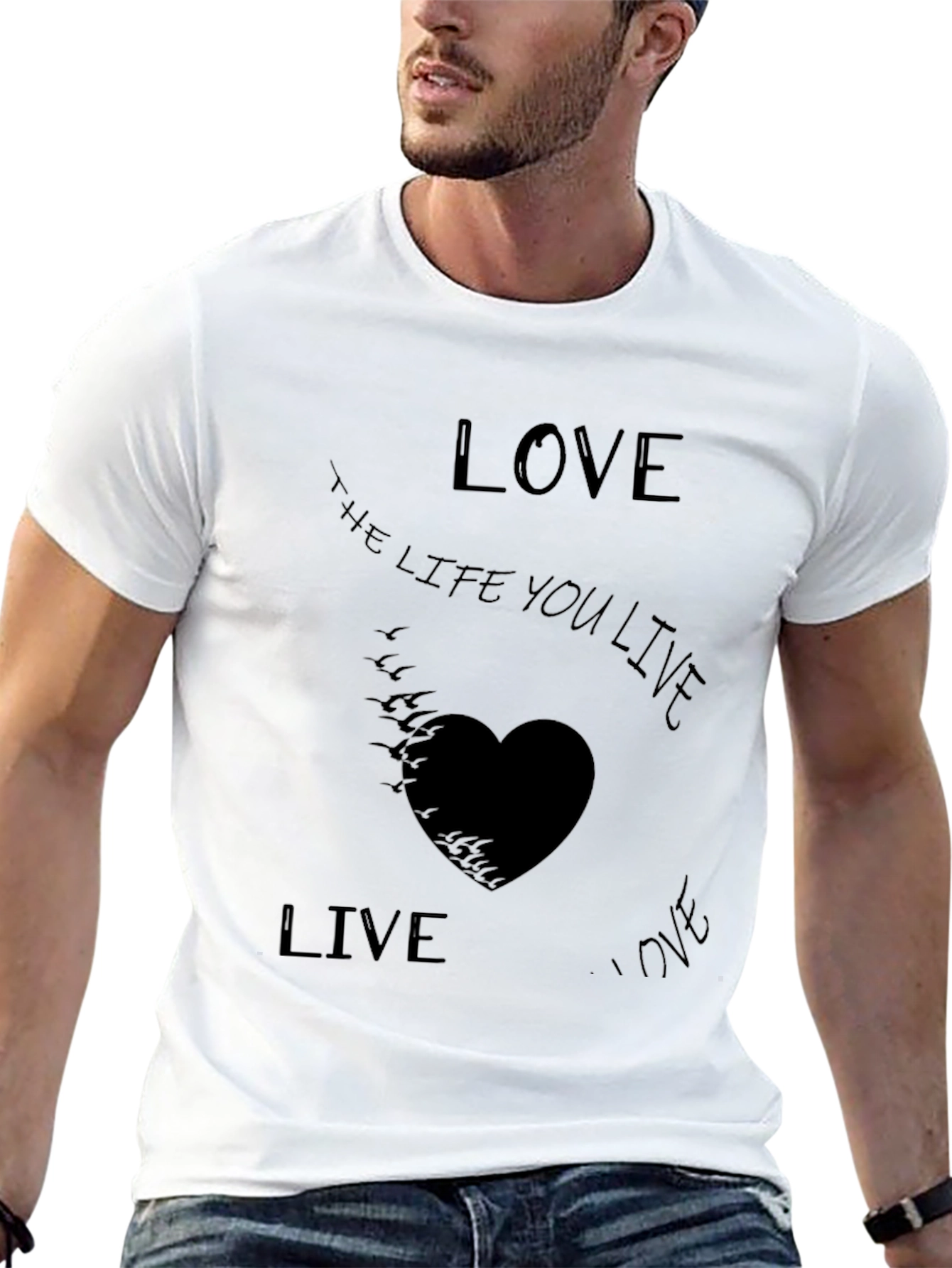 Camiseta Negra Live the Life You Love