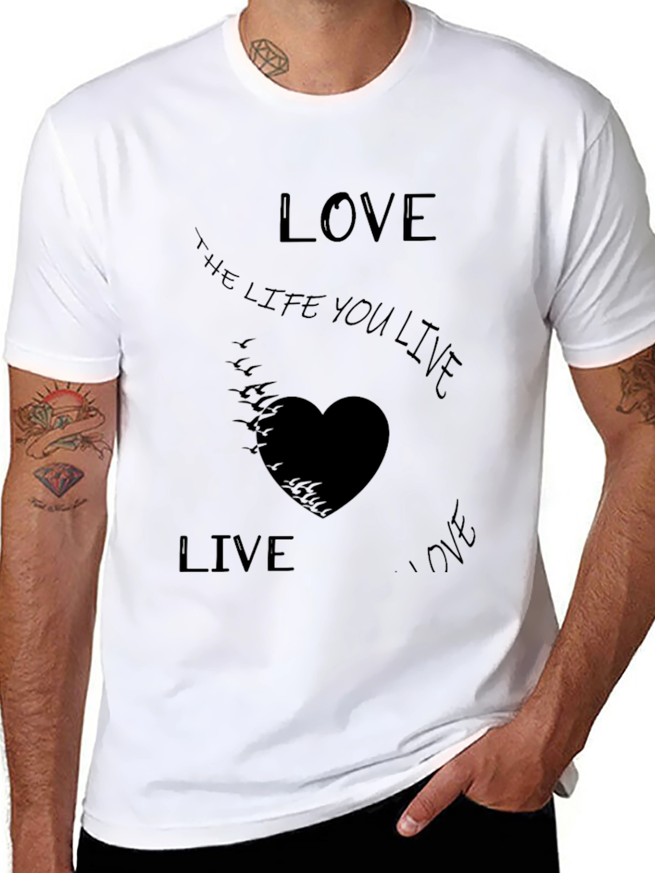 Camiseta Negra Live the Life You Love