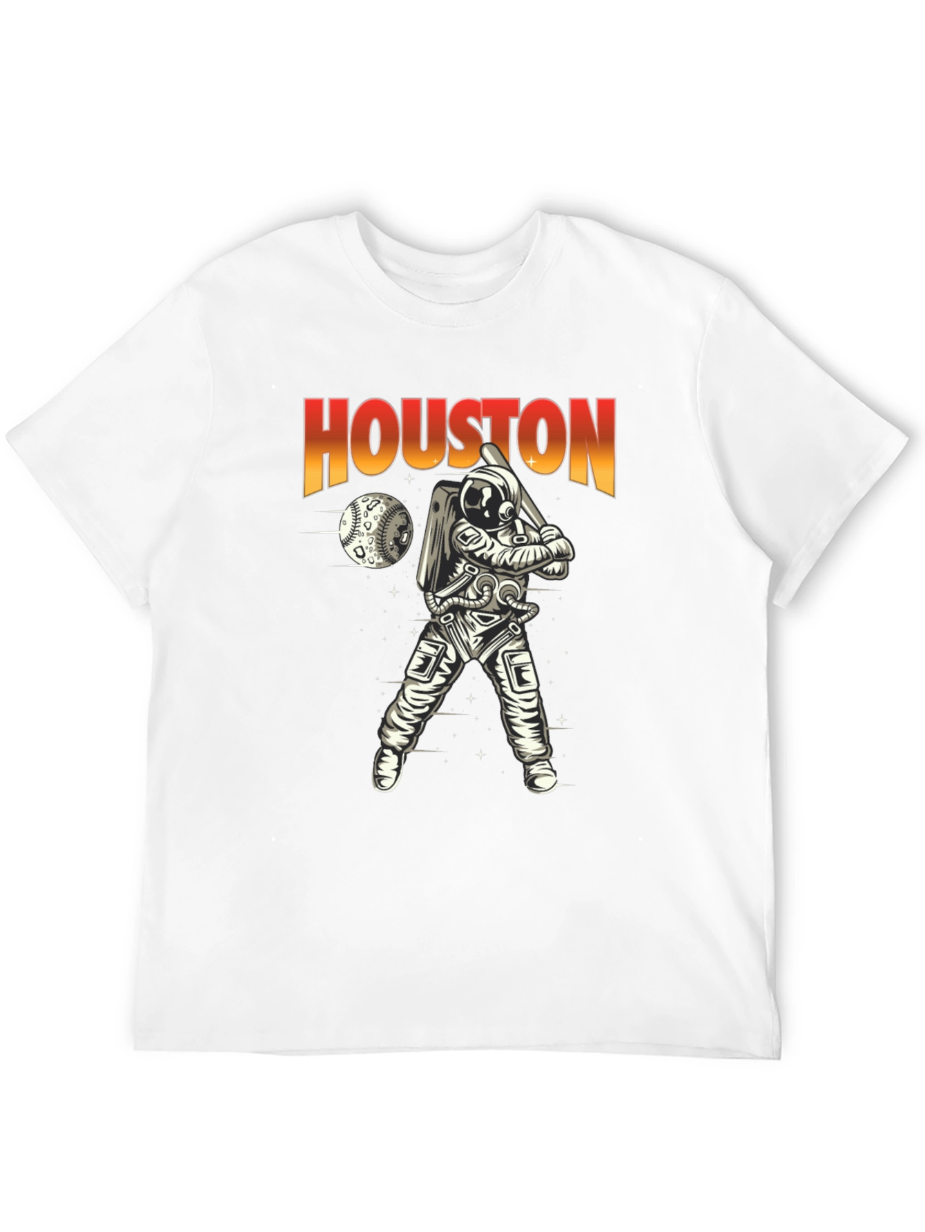 Camiseta Houston Béisbol Espacial para Hombre