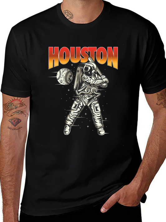 Camiseta Houston Béisbol Espacial para Hombre