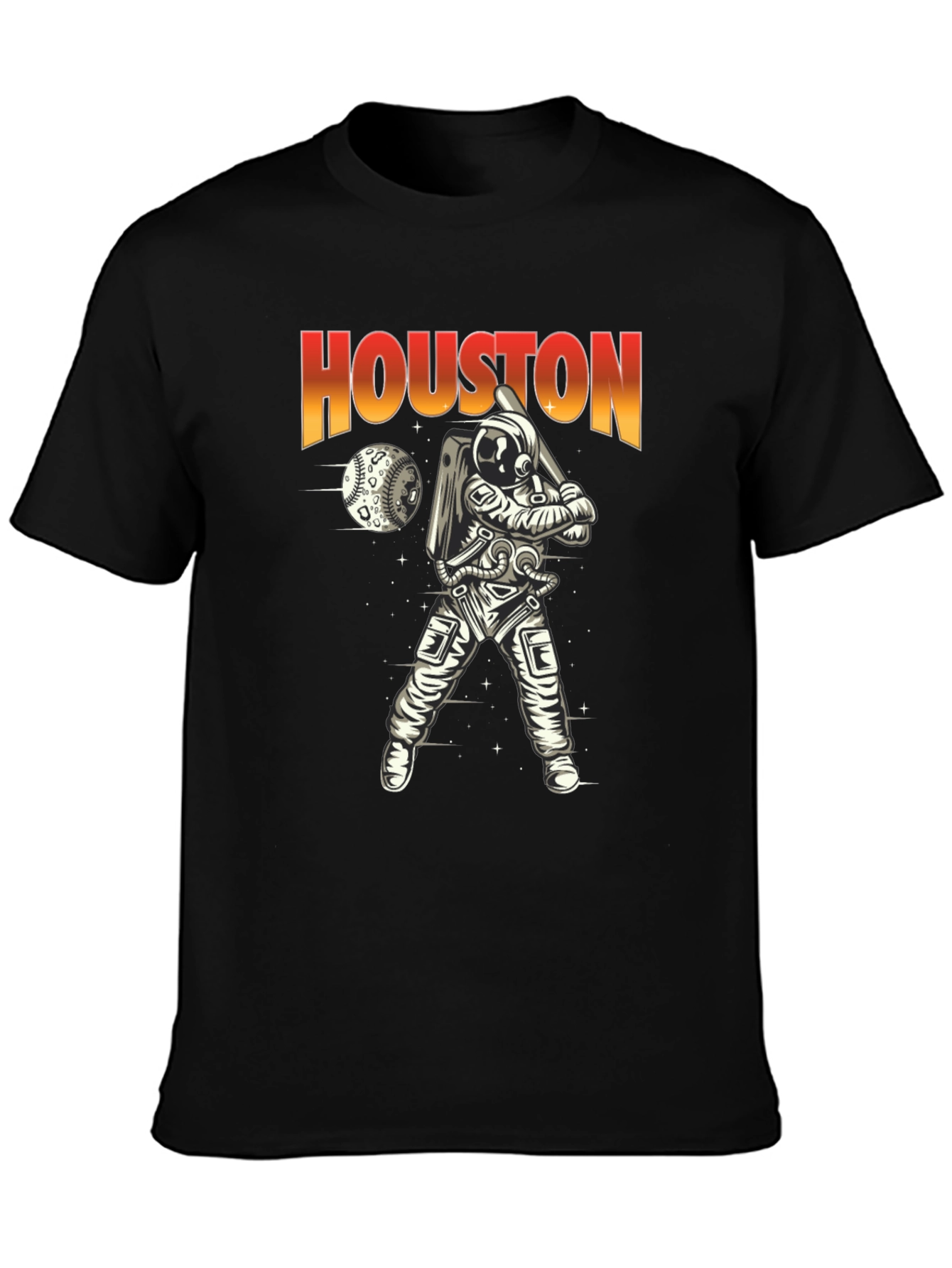 Camiseta Houston Béisbol Espacial para Hombre